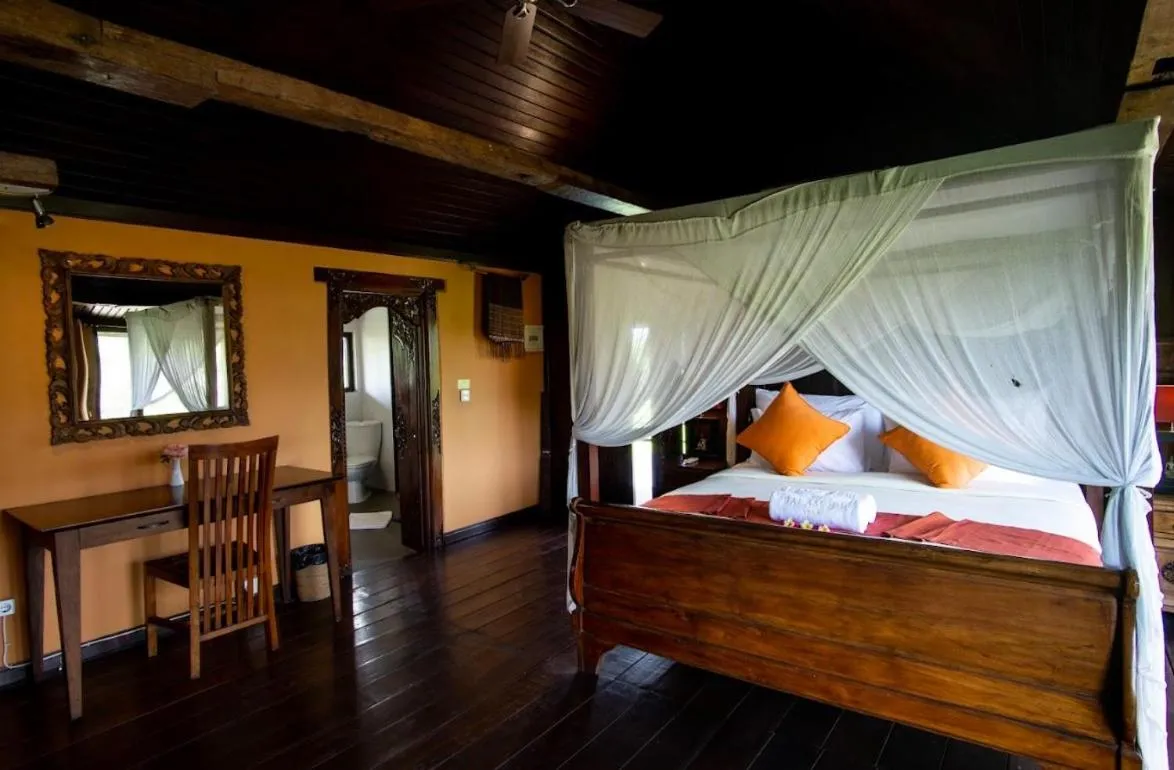 Bed in Balam Bali Villa