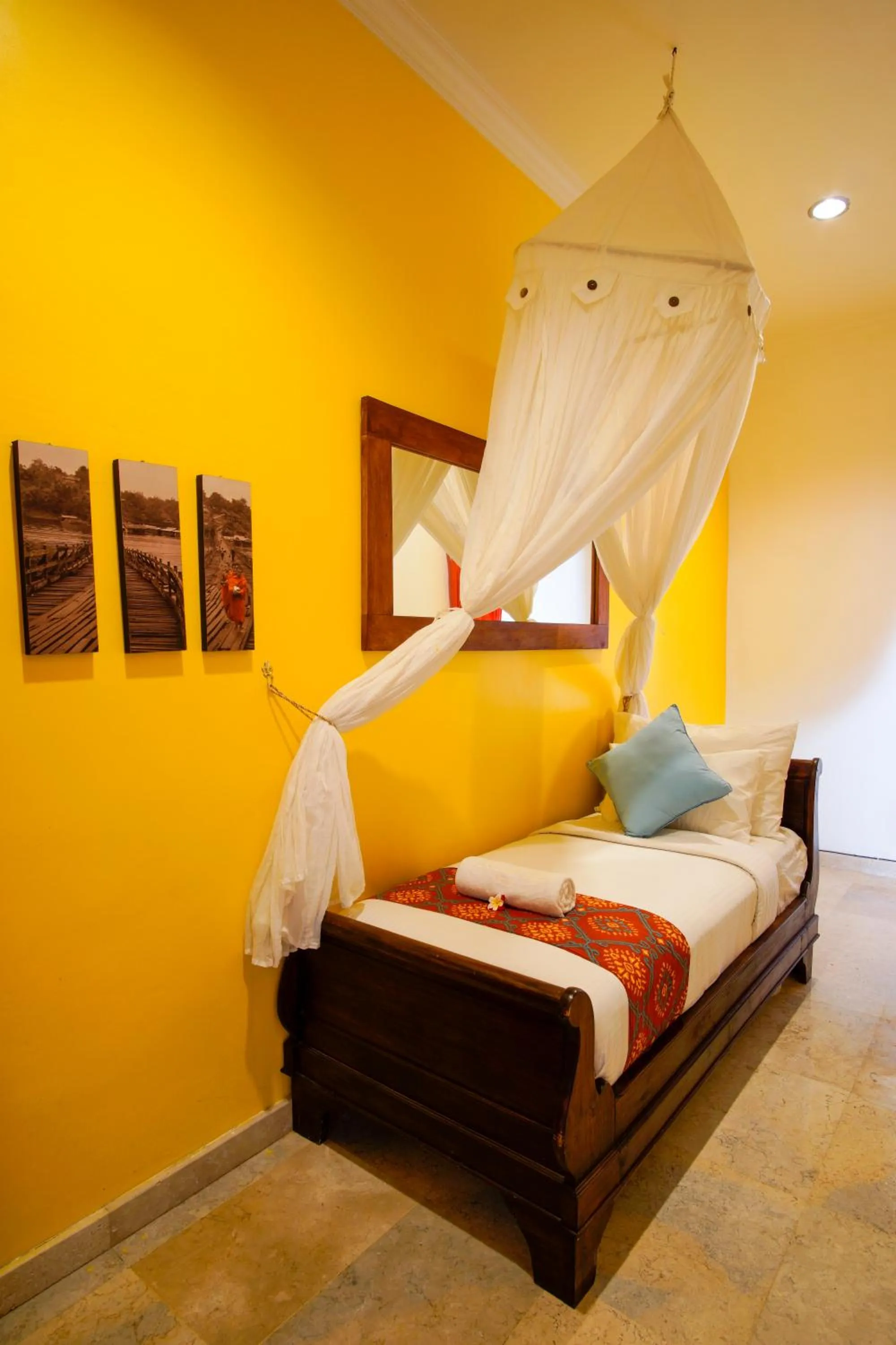 Bed in Balam Bali Villa