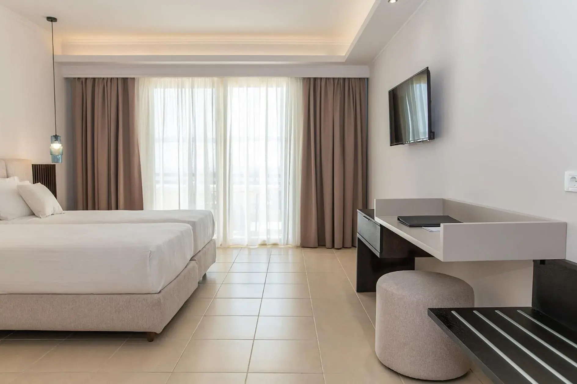 Bed in Grand Blue Beach Hotel Bed in Grand Blue Beach Hotel