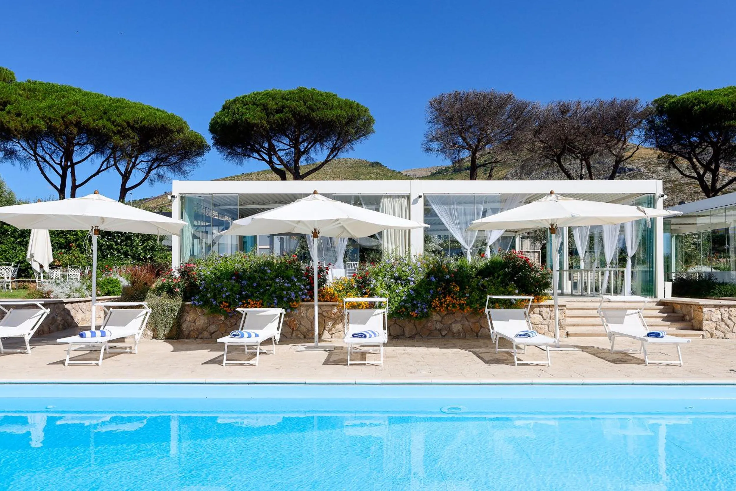 Pool view in Villa Maria Teresa Boutique Hotel