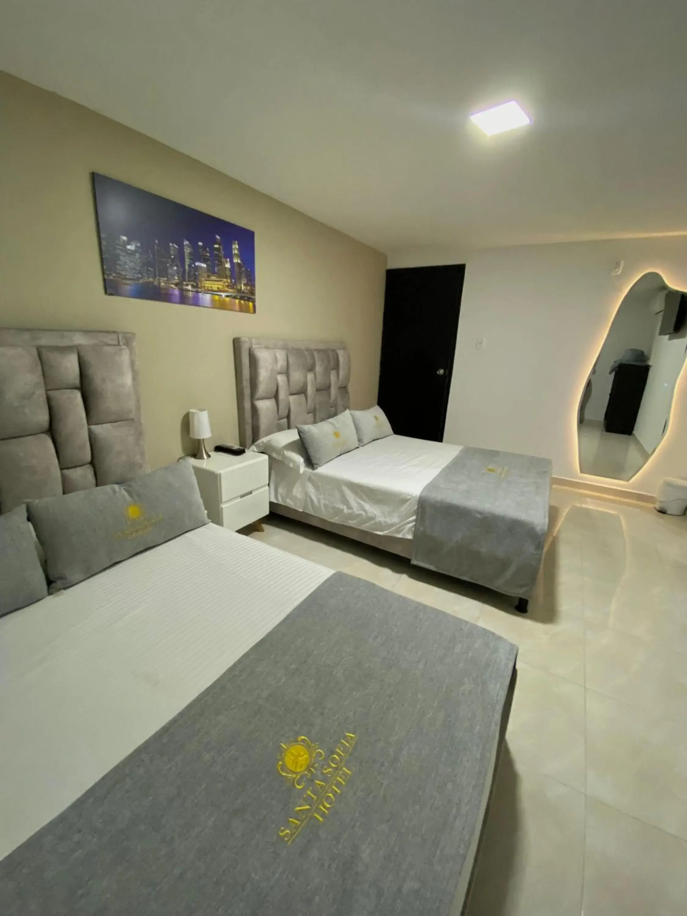 Double Room with Two Double Beds in Hotel Santa Sofia Double Room with Two Double Beds in Hotel Santa Sofia