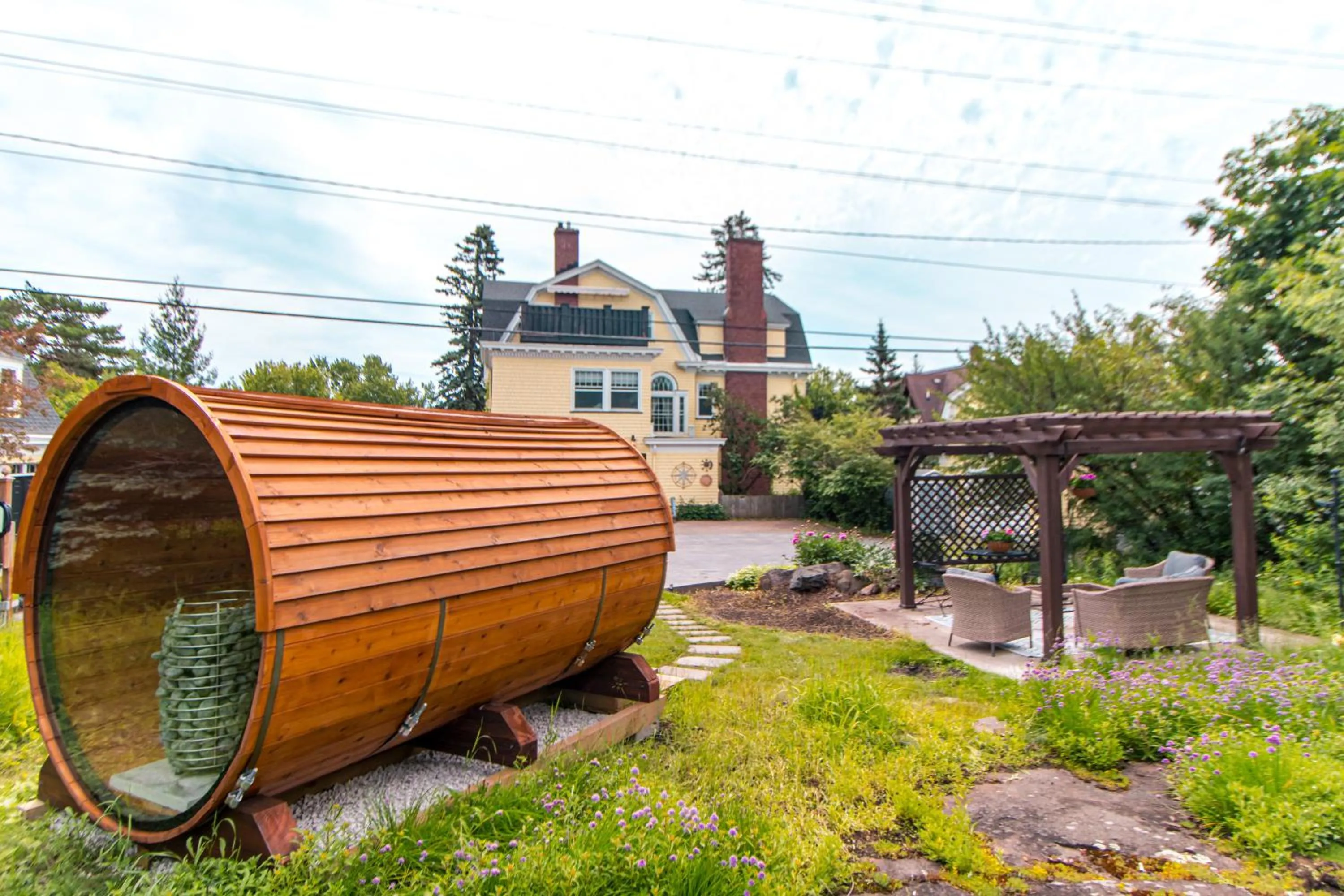 Sauna in Historic Salyards Mansion by Heirloom Boutique Collection