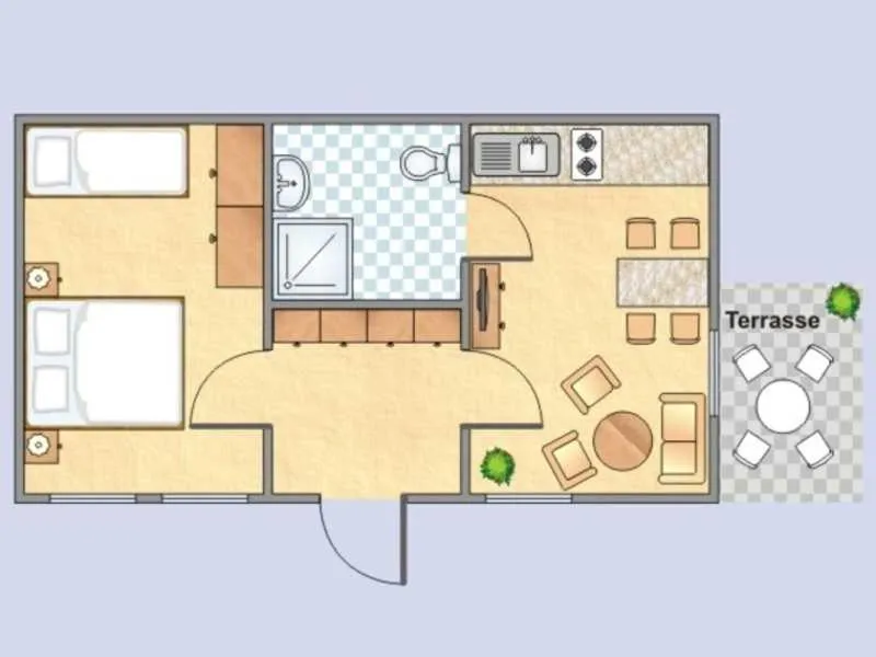 Bungalow mit Terrasse