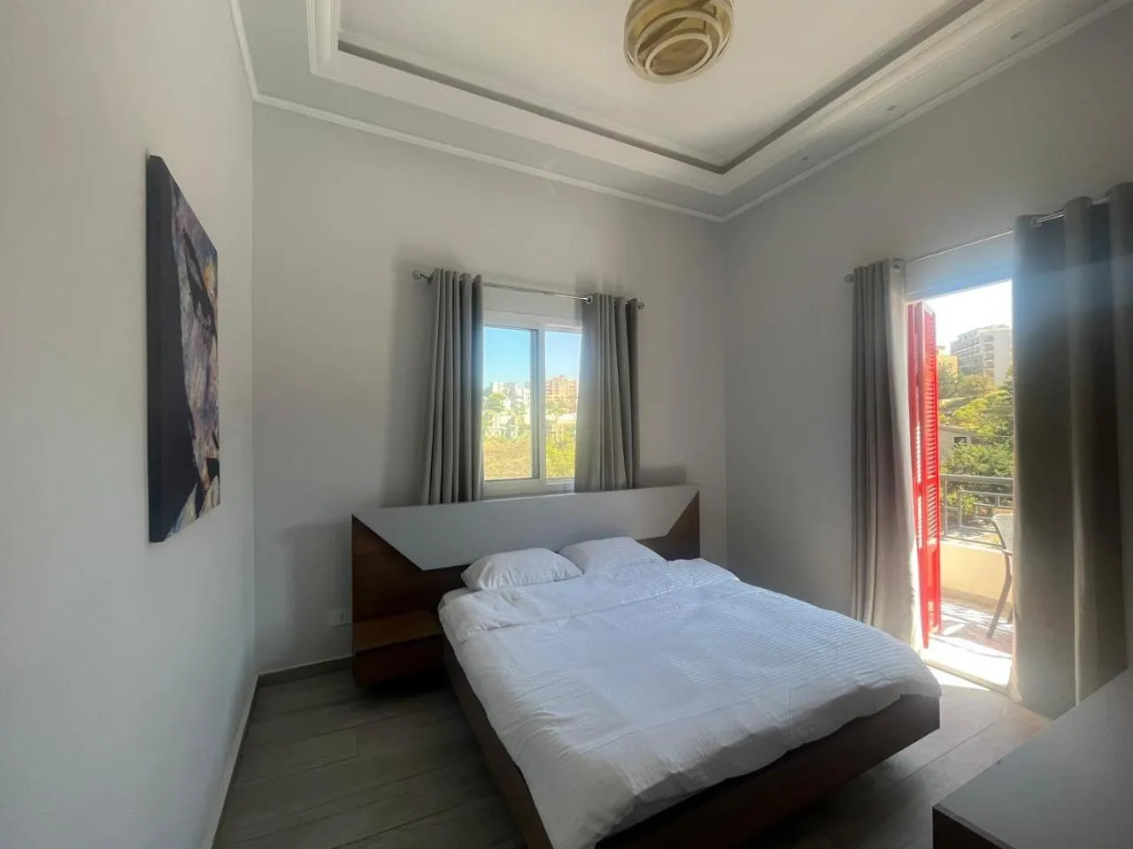 Bed in Terminal K Bhamdoun Hotel