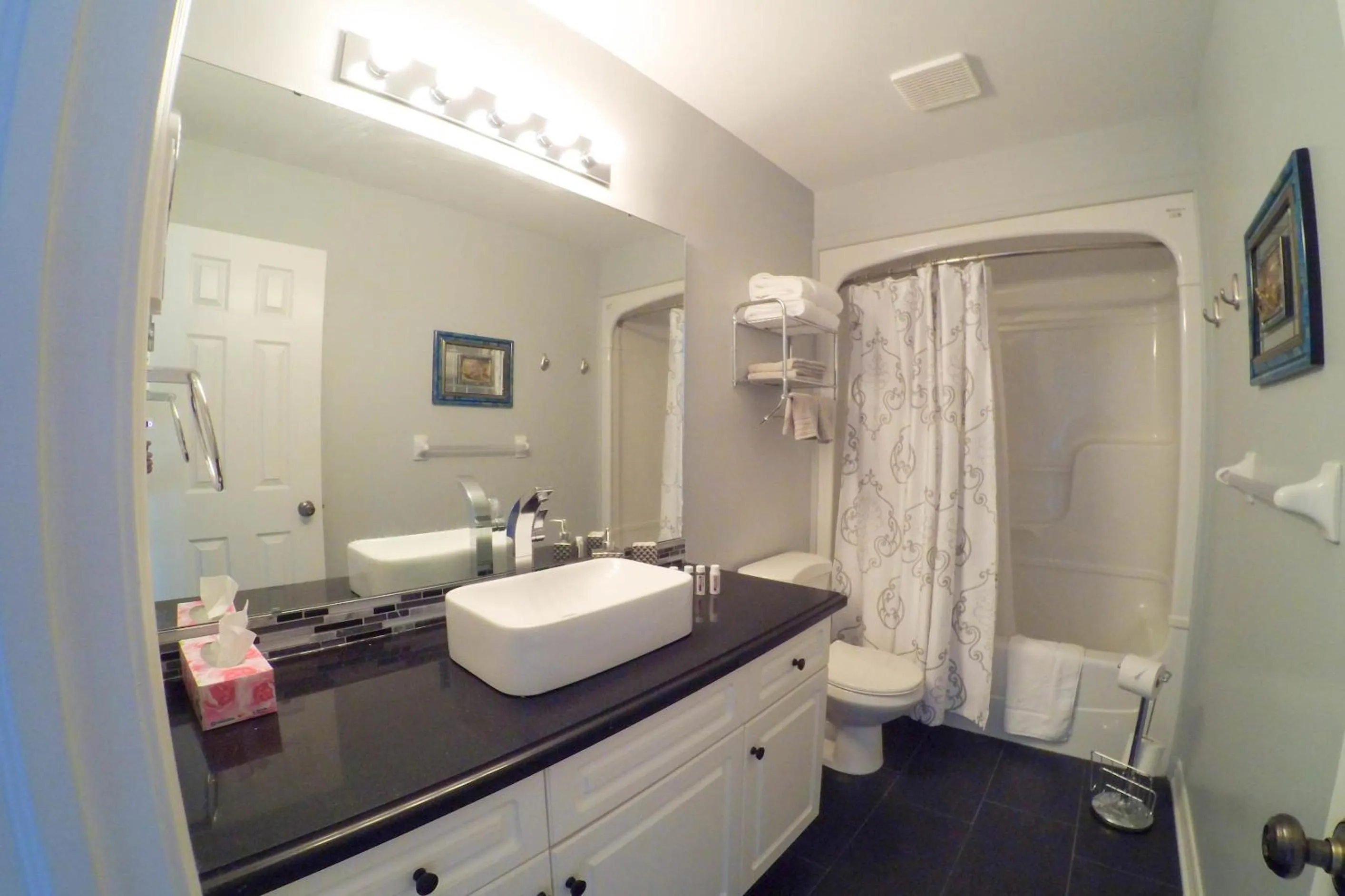 Bathroom in Blue Skies Bed & Breakfast