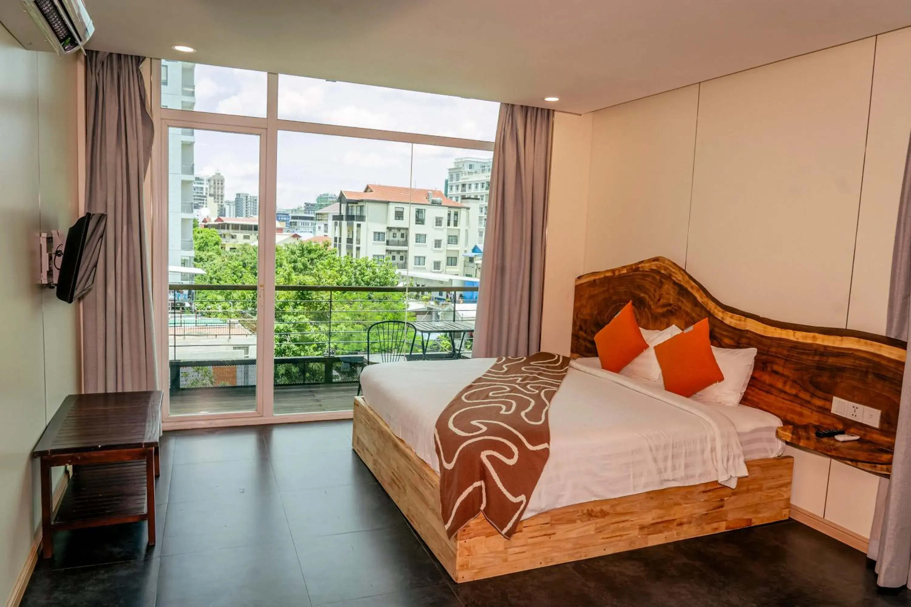 Bed in Monsoon Bassac Hotel Bed in Monsoon Bassac Hotel