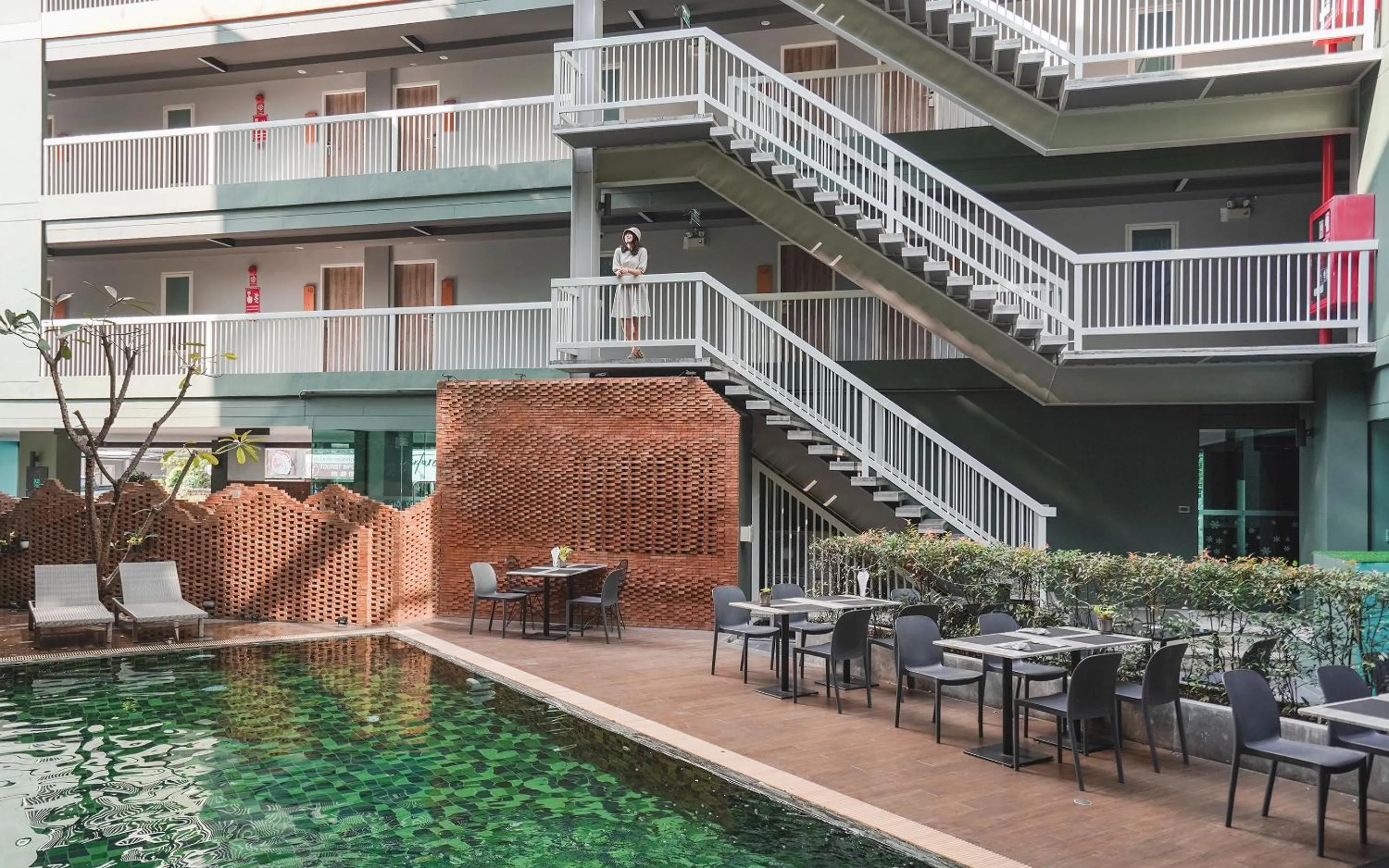 Swimming pool in Cross Vibe Chiang Mai Decem Nimman Hotel