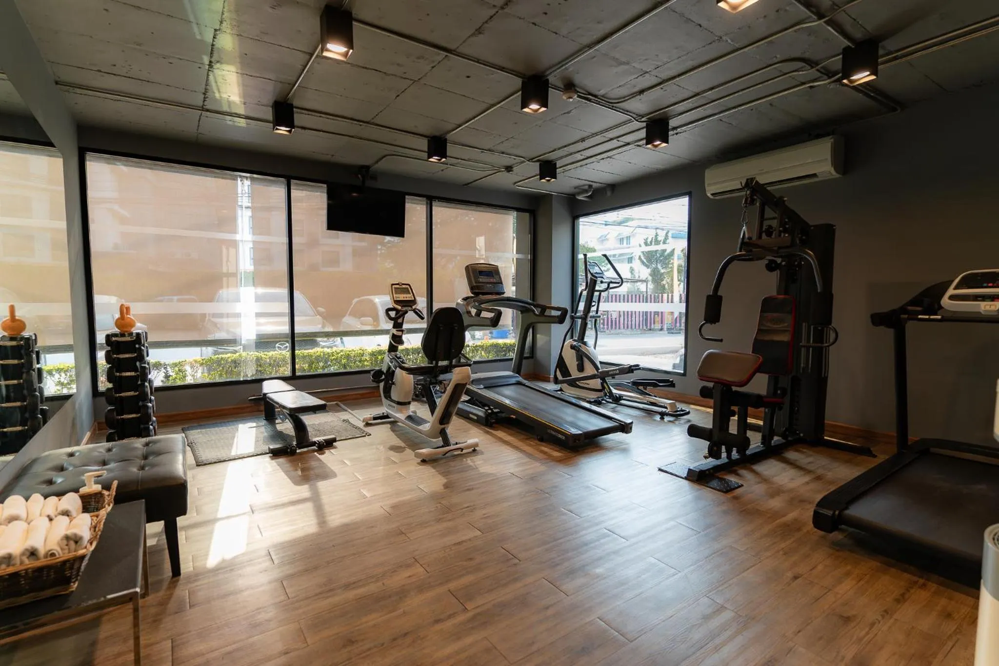 Fitness centre/facilities in Cross Vibe Chiang Mai Decem Nimman Hotel