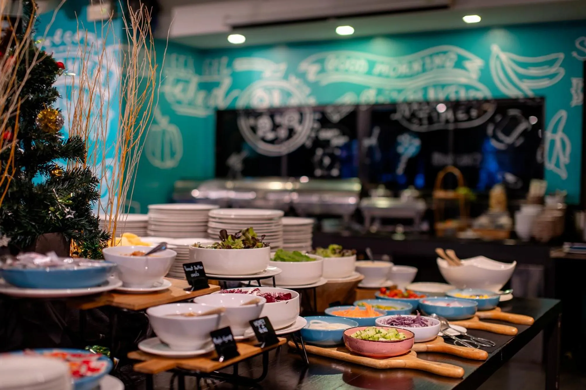 Buffet breakfast in Cross Vibe Chiang Mai Decem Nimman Hotel