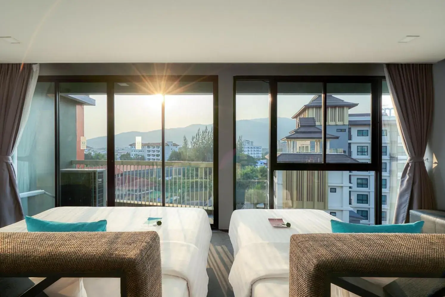 Bed in Cross Vibe Chiang Mai Decem Nimman Hotel Bed in Cross Vibe Chiang Mai Decem Nimman Hotel