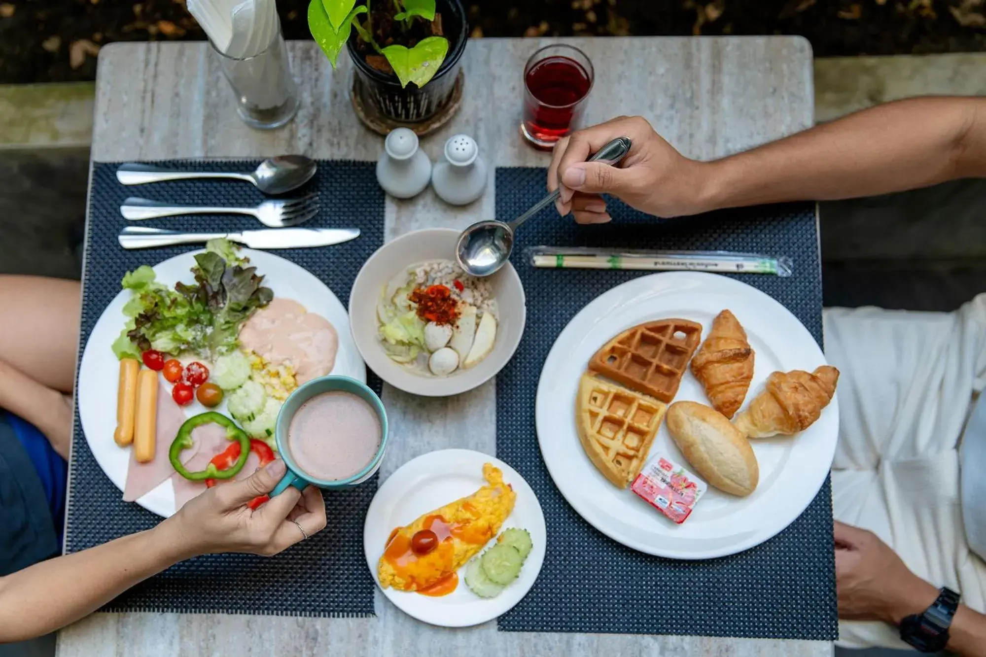 Buffet breakfast in Cross Vibe Chiang Mai Decem Nimman Hotel Buffet breakfast in Cross Vibe Chiang Mai Decem Nimman Hotel