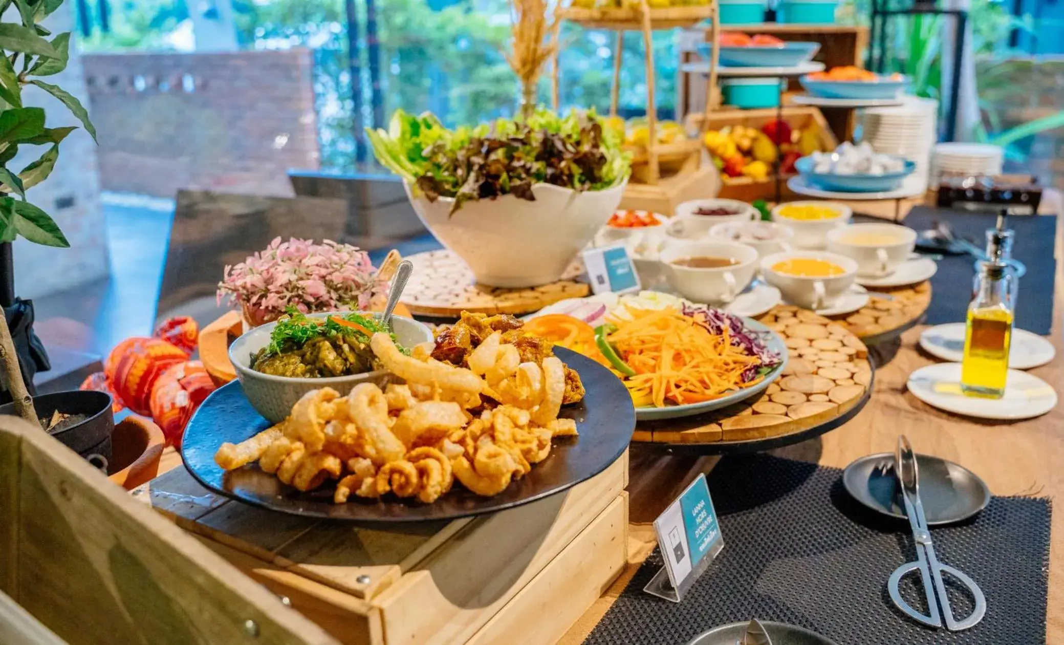 Buffet breakfast in Cross Vibe Chiang Mai Decem Nimman Hotel Buffet breakfast in Cross Vibe Chiang Mai Decem Nimman Hotel