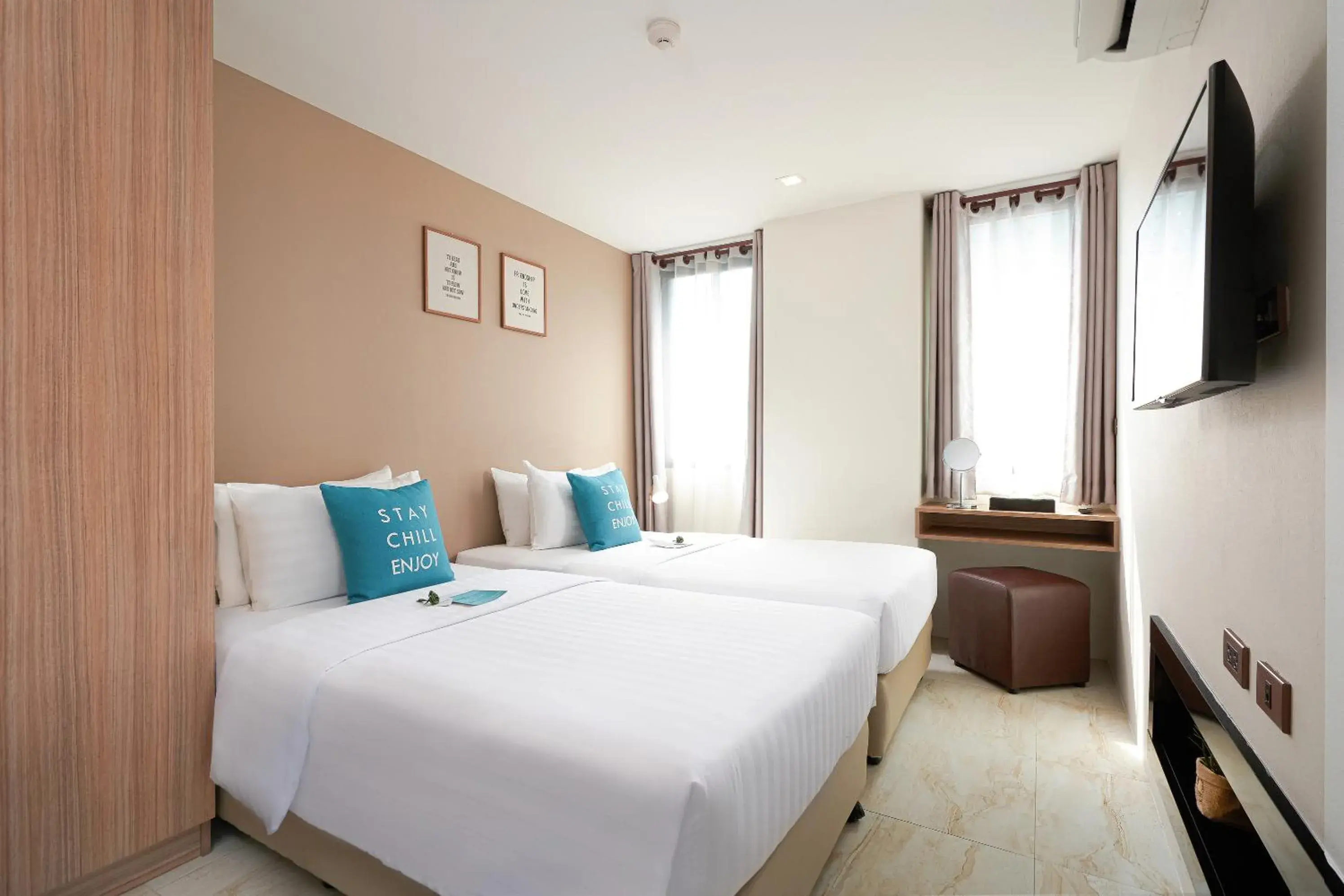 Bed in Cross Vibe Chiang Mai Decem Nimman Hotel Bed in Cross Vibe Chiang Mai Decem Nimman Hotel