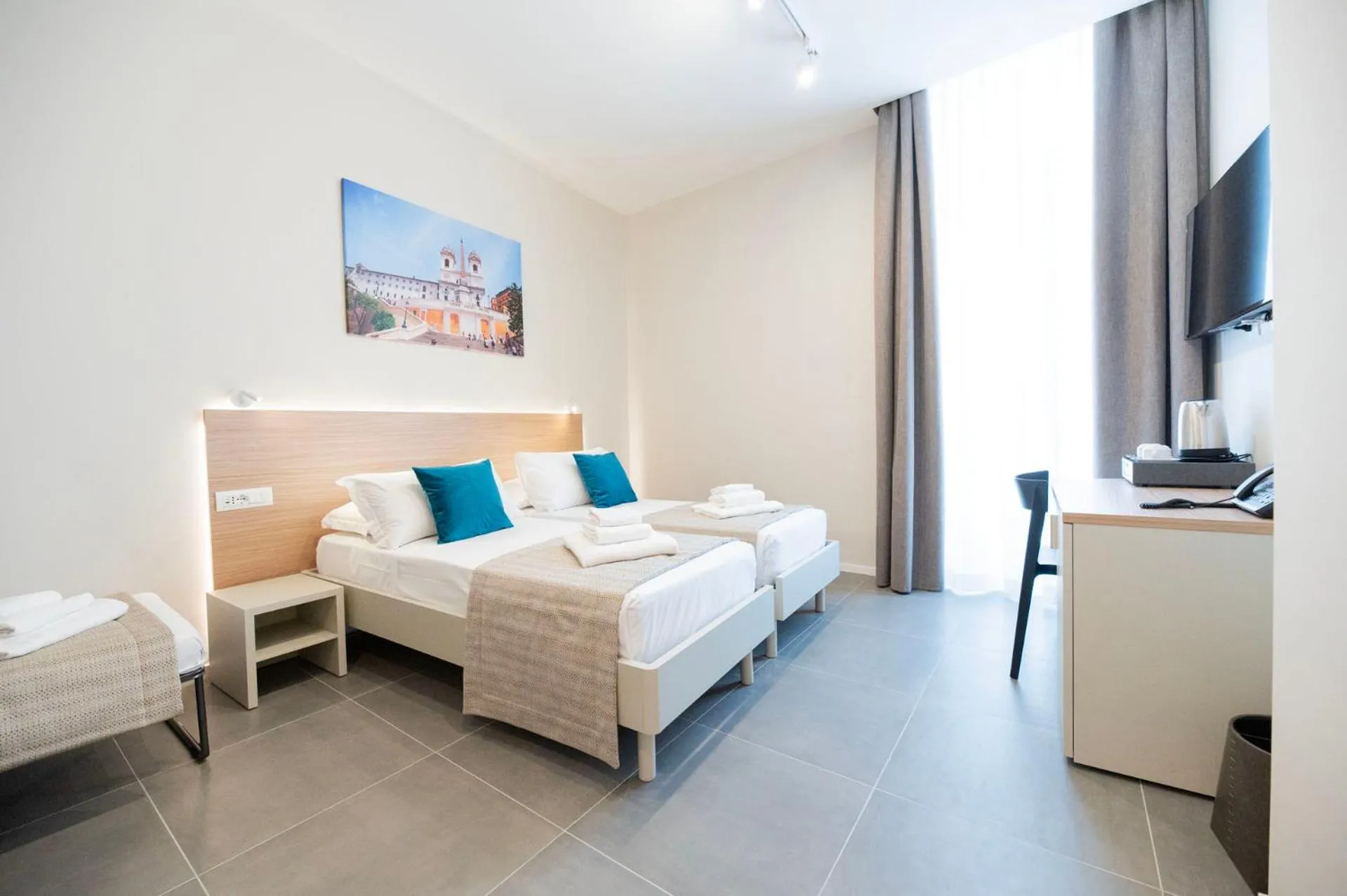 Bed in imperium suite trevi