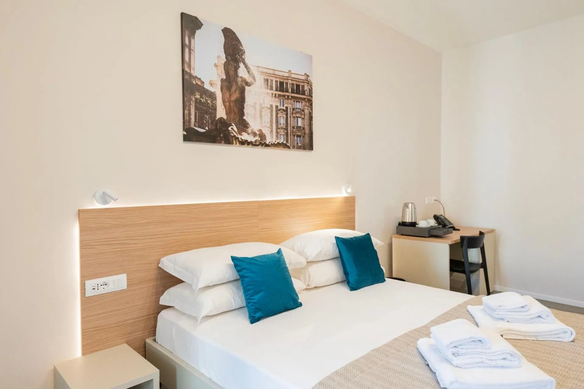 Bed in imperium suite trevi