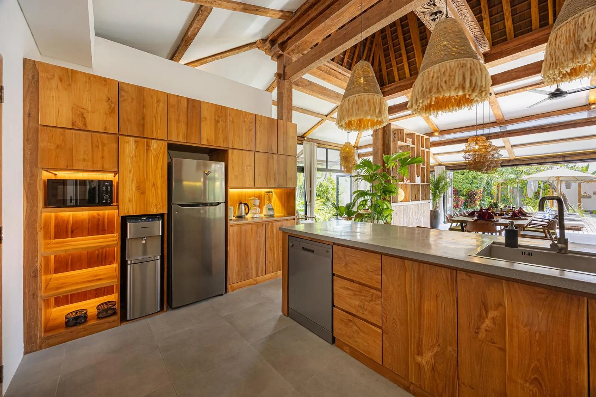 kitchen in Villa Sebelah by Optimum Bali Villas