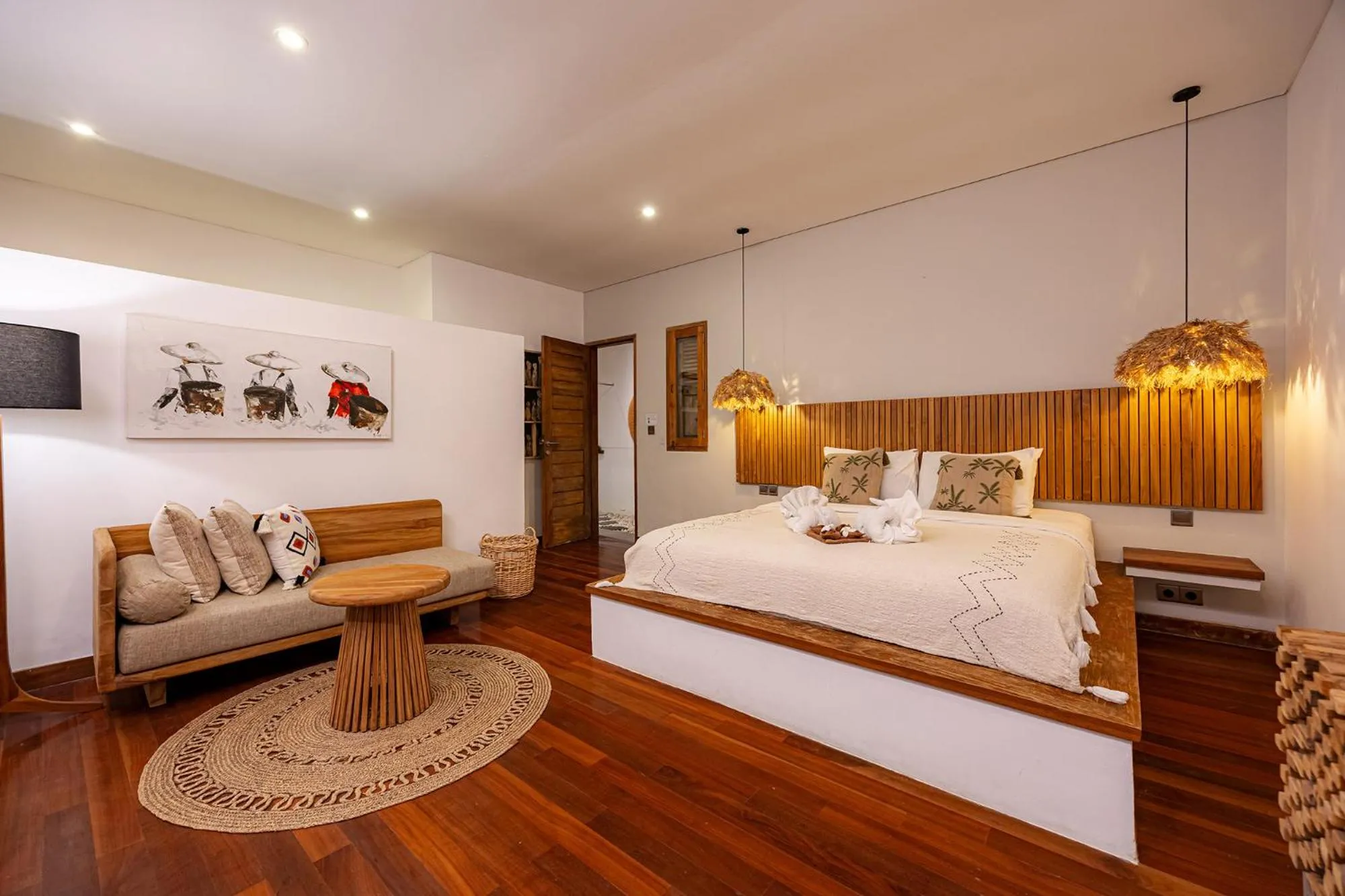 Bedroom, Bed in Villa Sebelah by Optimum Bali Villas