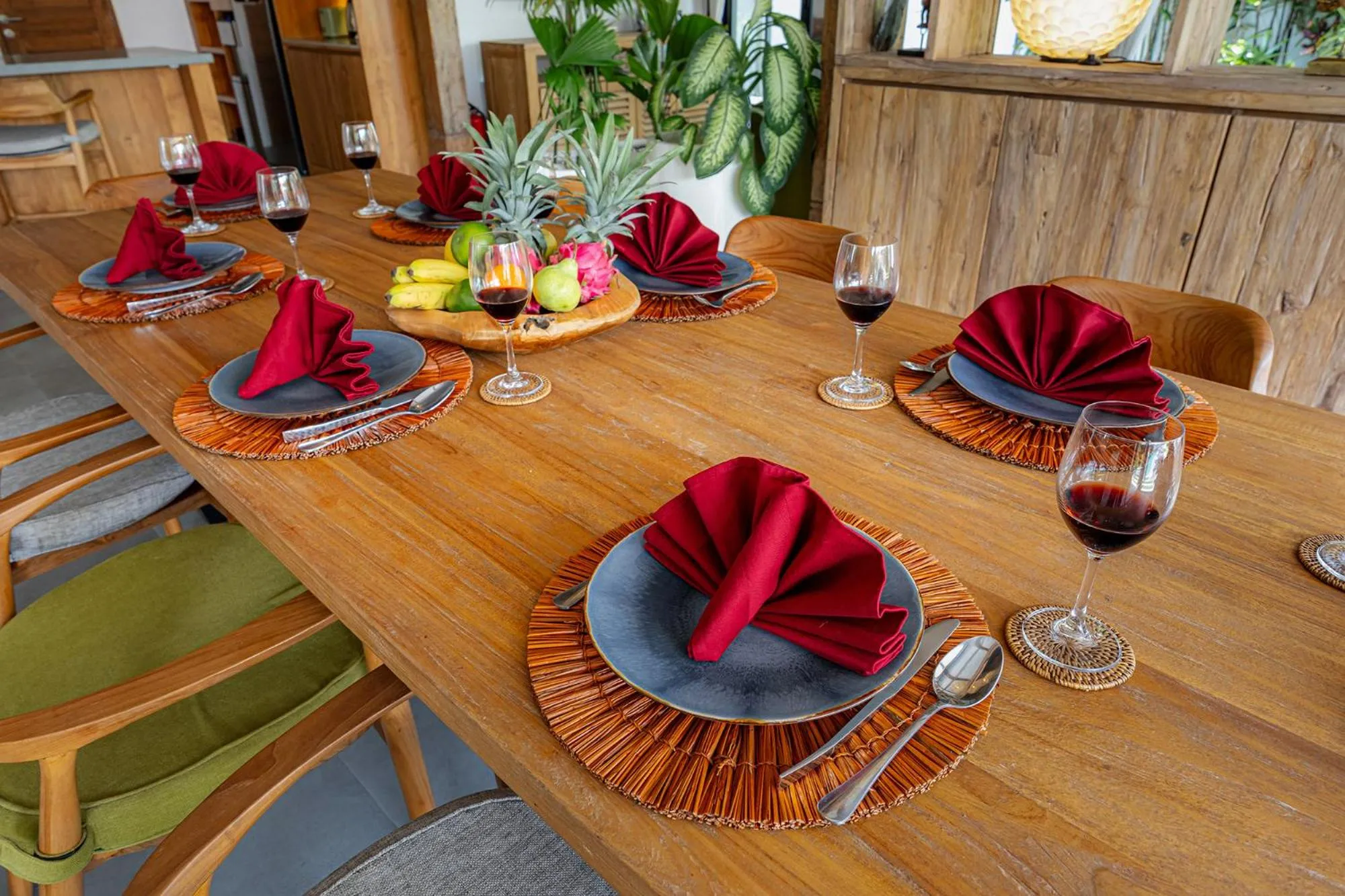 Dining area in Villa Sebelah by Optimum Bali Villas