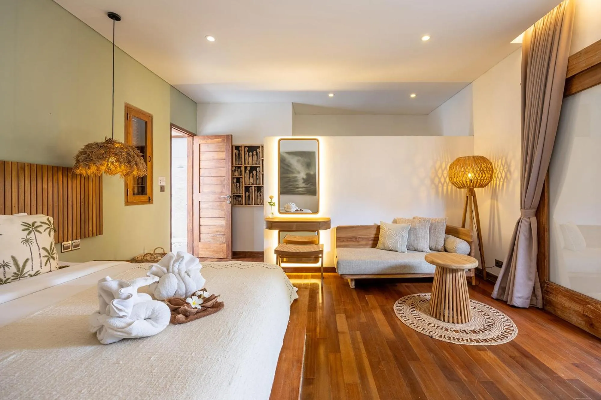 Bedroom, Bed in Villa Sebelah by Optimum Bali Villas