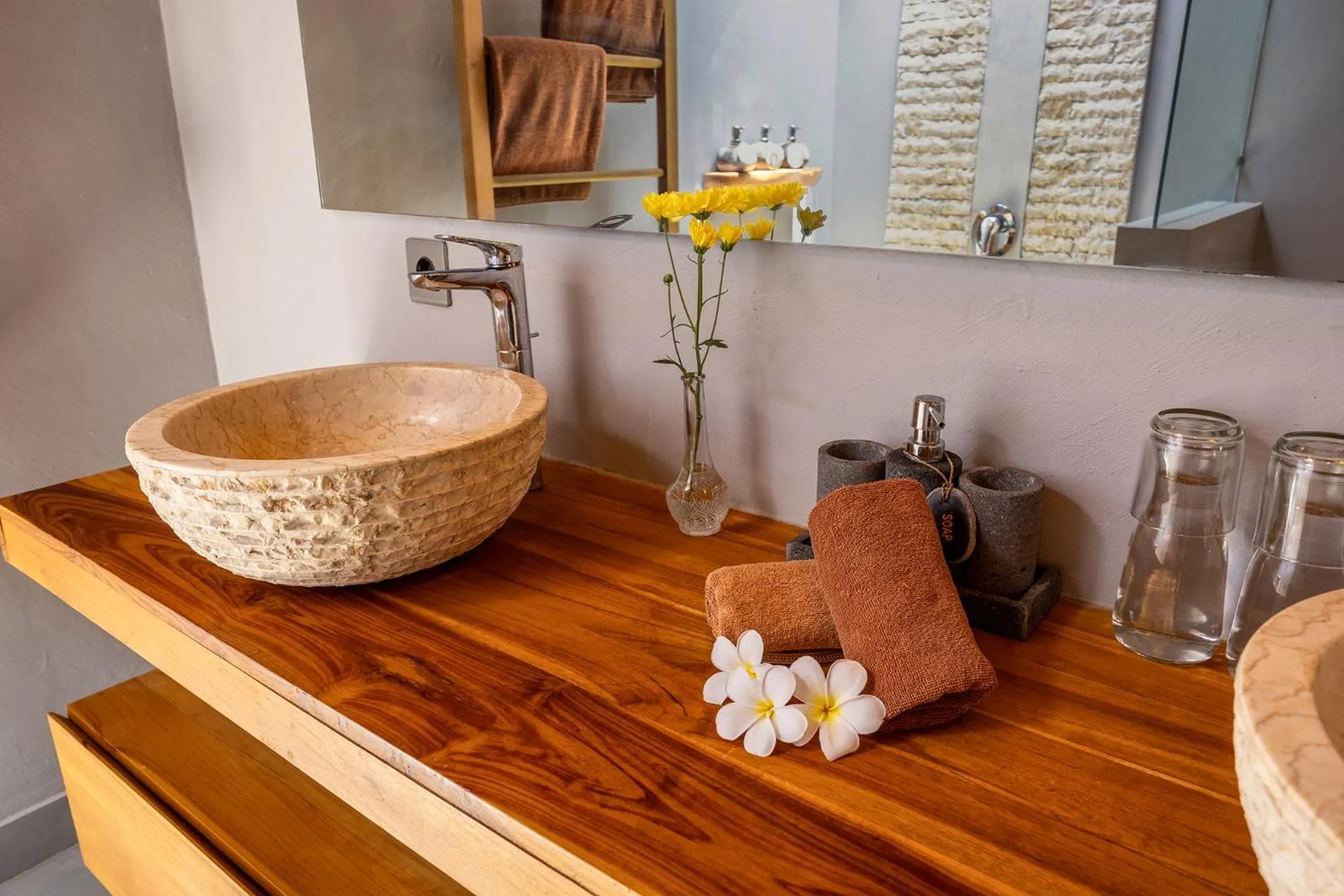 Bathroom in Villa Sebelah by Optimum Bali Villas