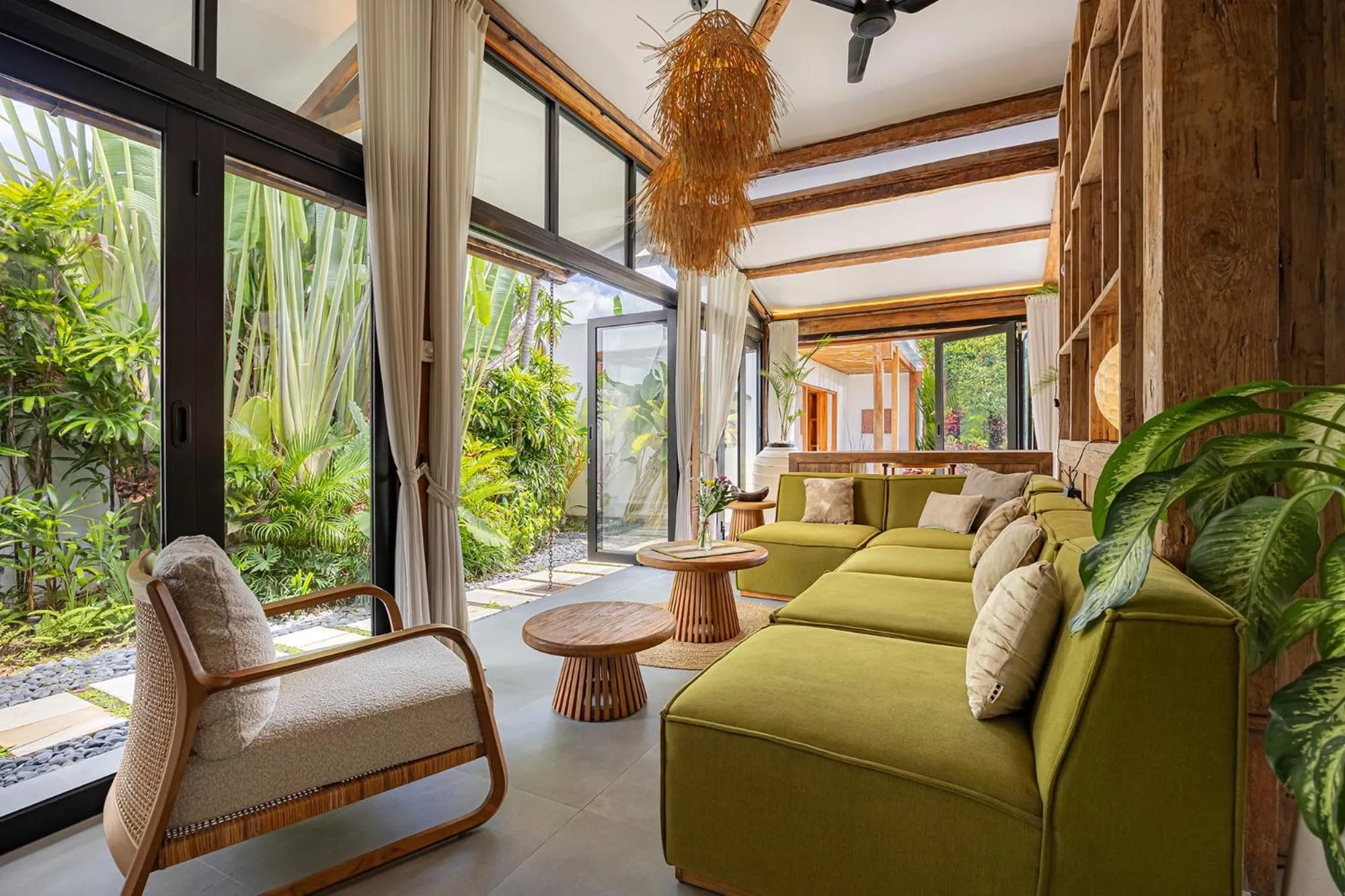 Seating area in Villa Sebelah by Optimum Bali Villas