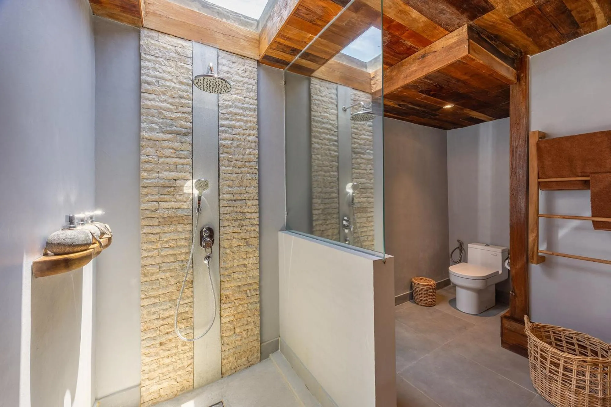 Shower in Villa Sebelah by Optimum Bali Villas