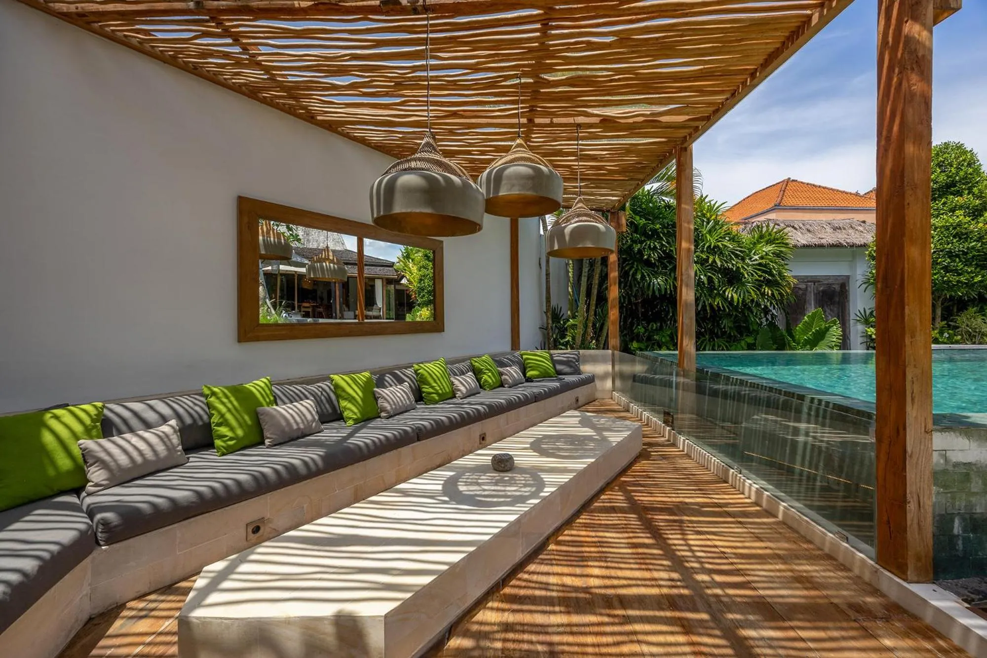 Seating area in Villa Sebelah by Optimum Bali Villas