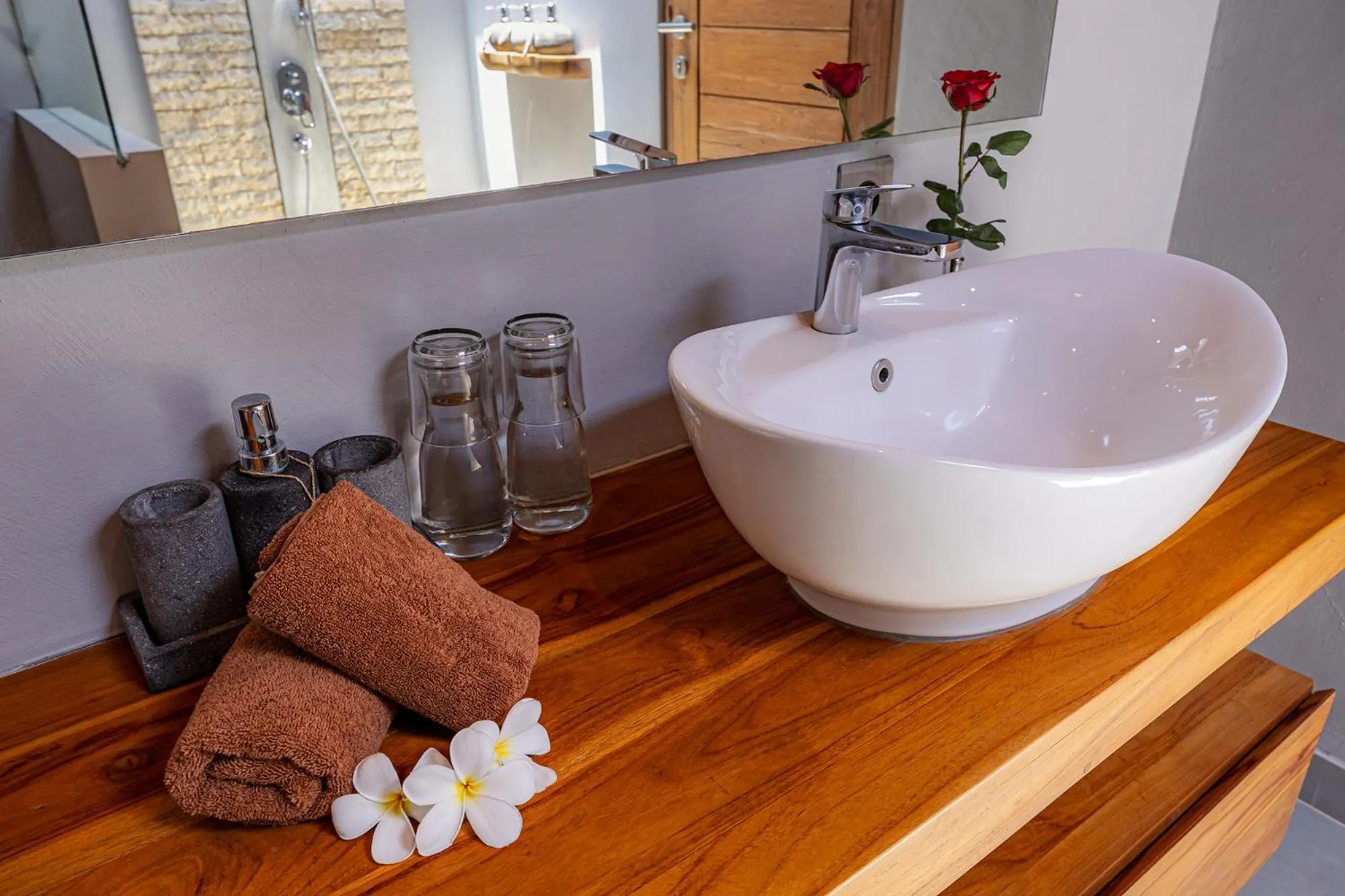 Bathroom in Villa Sebelah by Optimum Bali Villas