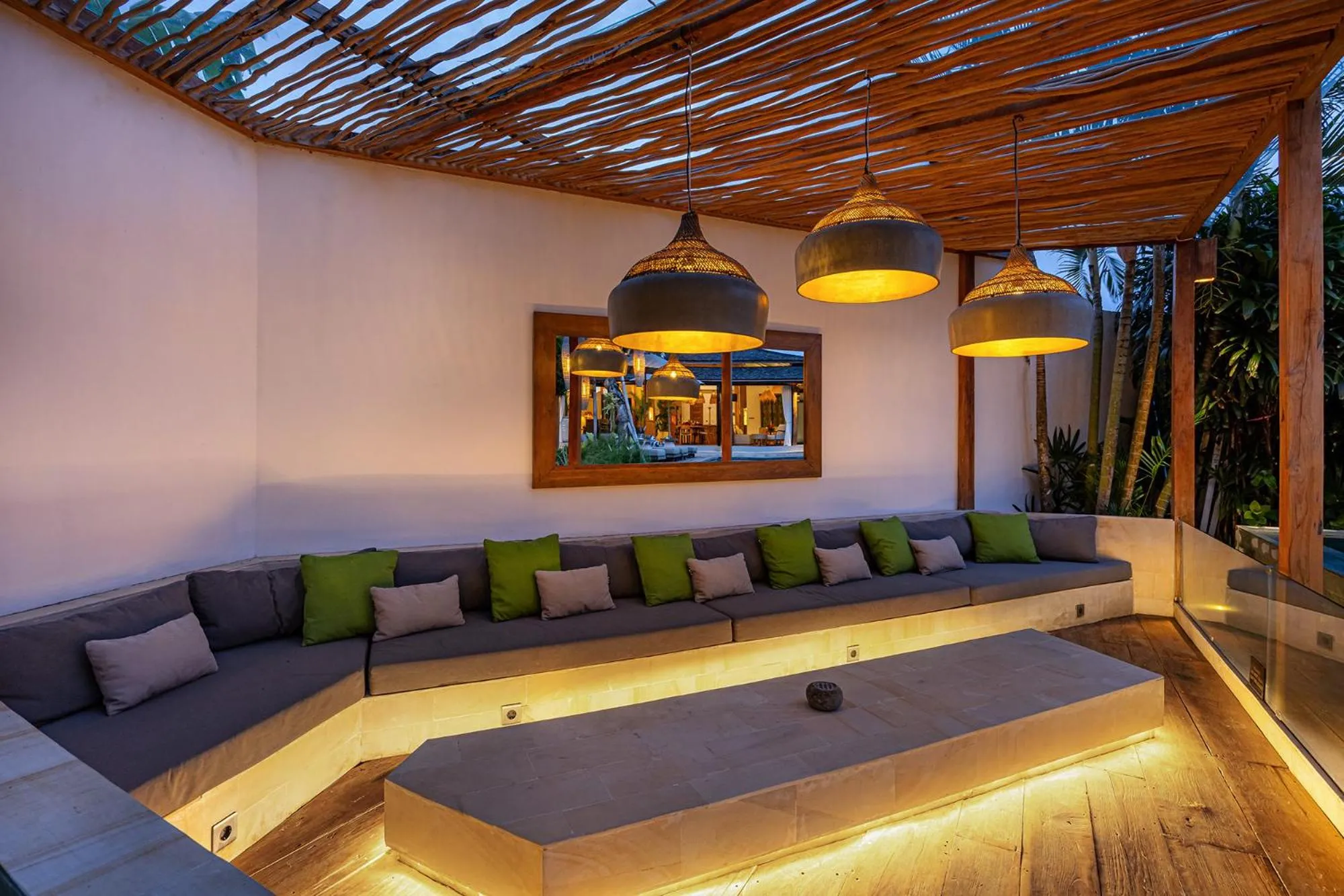 Seating area in Villa Sebelah by Optimum Bali Villas