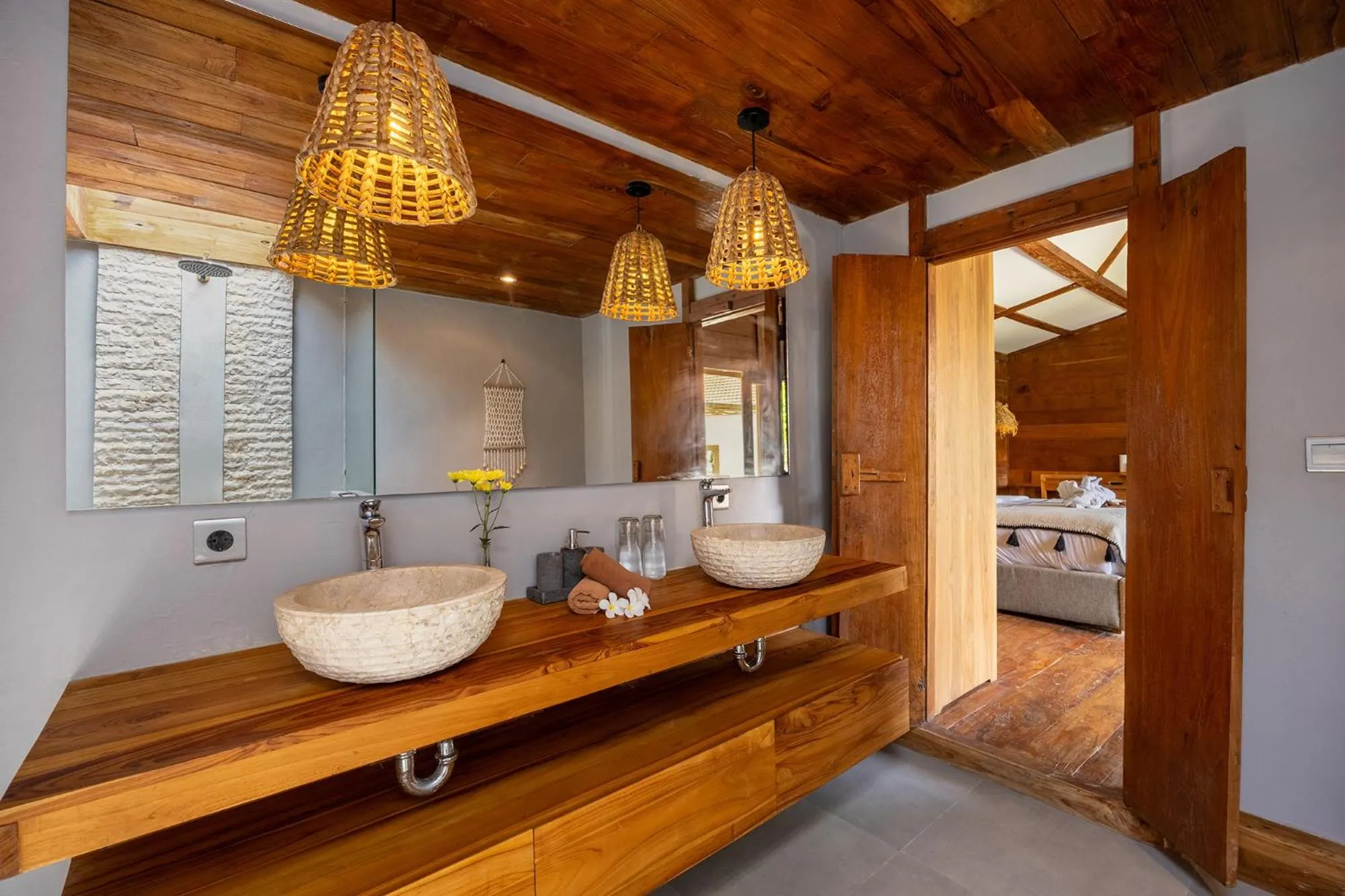 Bathroom in Villa Sebelah by Optimum Bali Villas