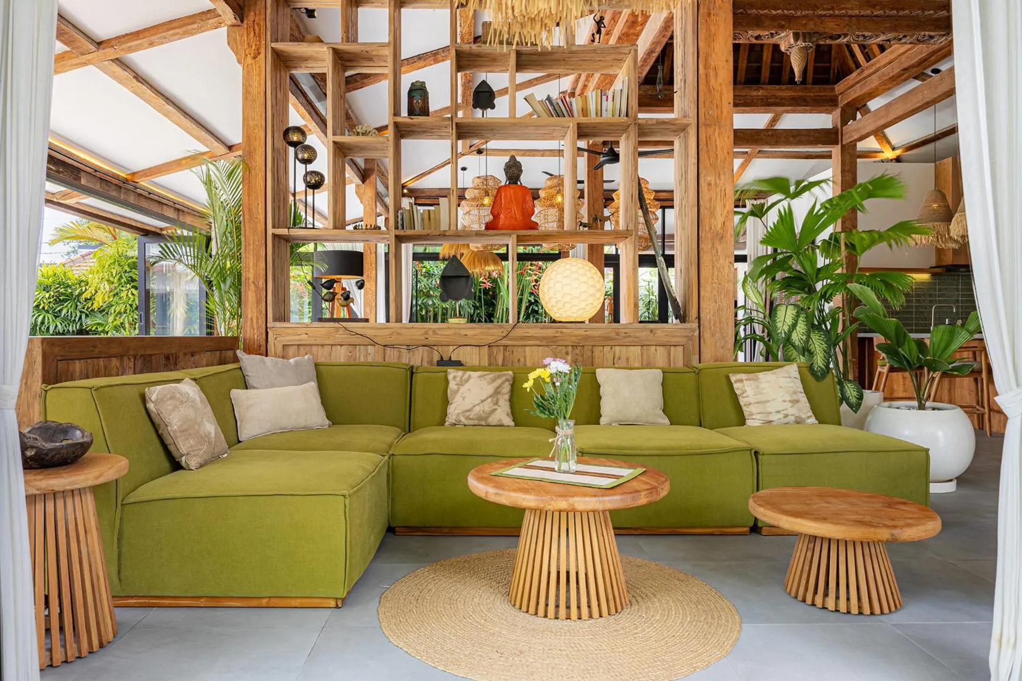 Living room in Villa Sebelah by Optimum Bali Villas
