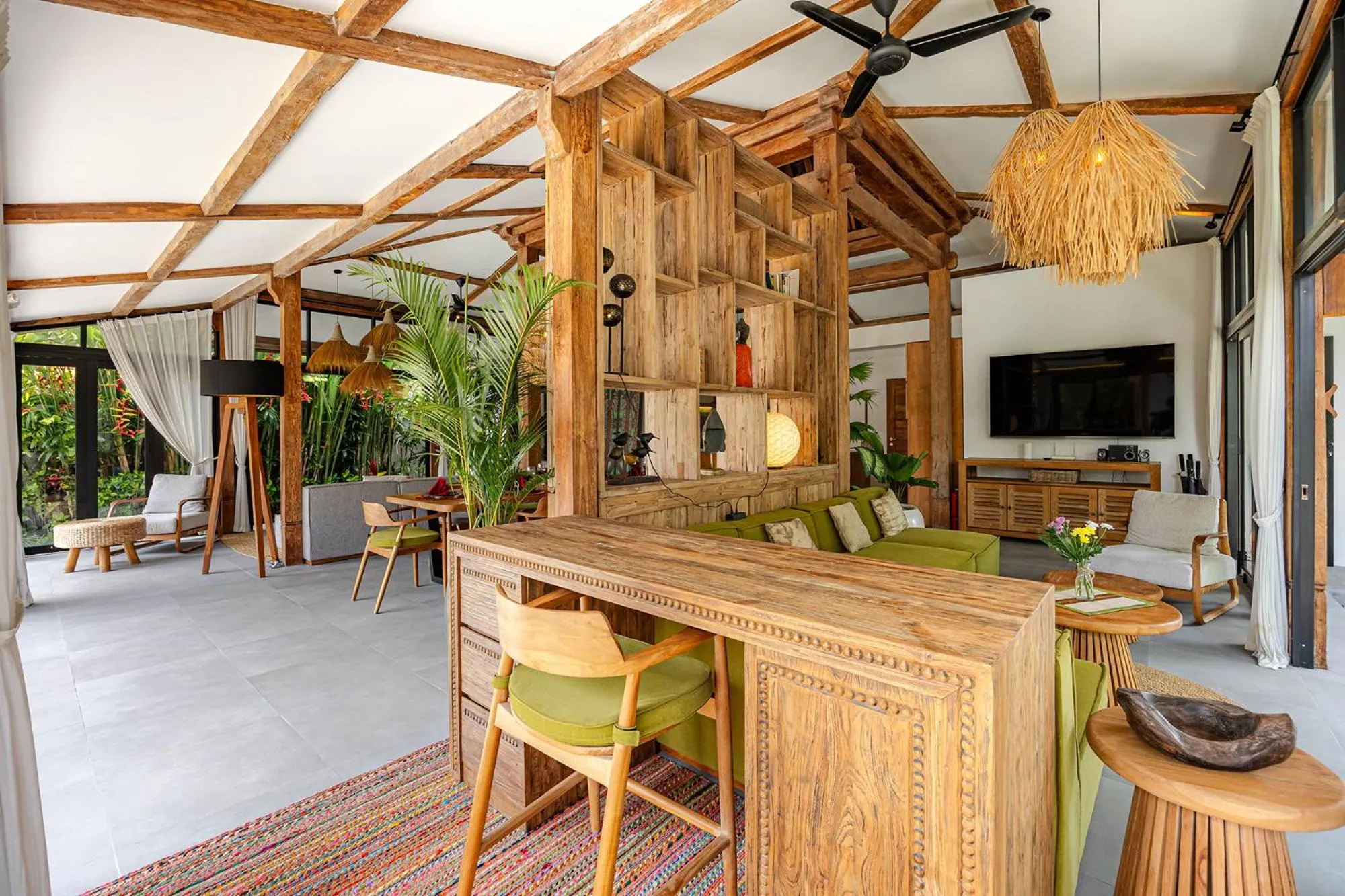 Seating area in Villa Sebelah by Optimum Bali Villas