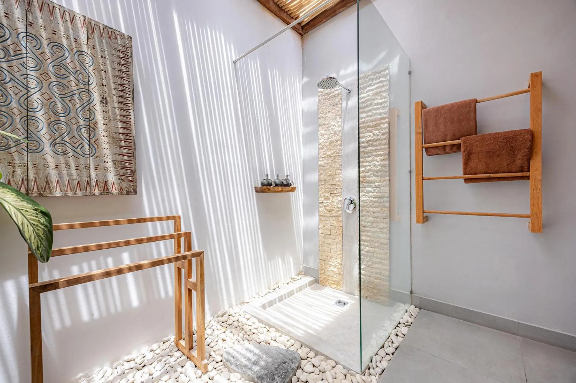 Shower in Villa Sebelah by Optimum Bali Villas