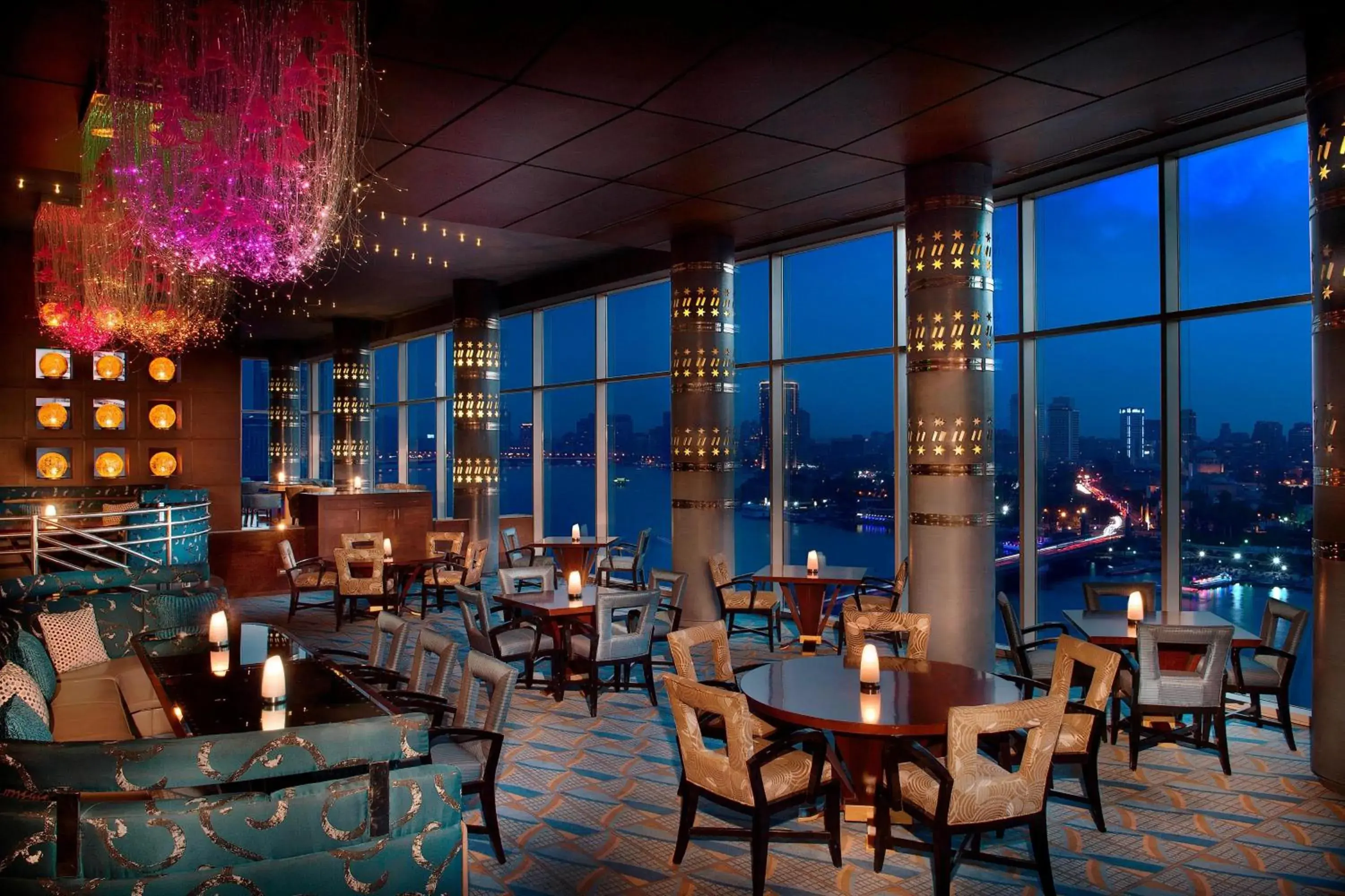Lounge or bar in The Nile Ritz-Carlton, Cairo Lounge or bar in The Nile Ritz-Carlton, Cairo
