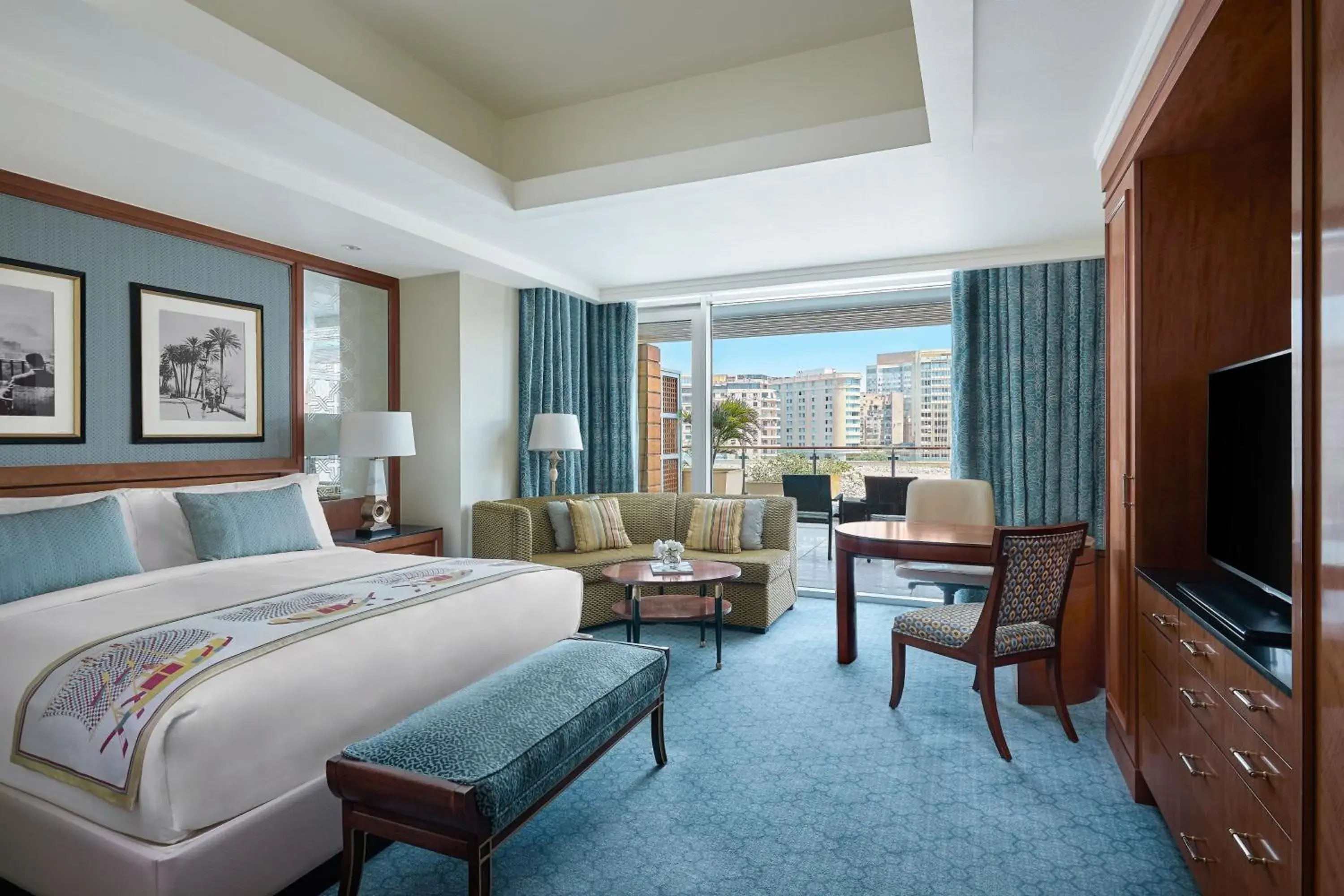 Deluxe room, 1 King, Terrace in The Nile Ritz-Carlton, Cairo Deluxe room, 1 King, Terrace in The Nile Ritz-Carlton, Cairo