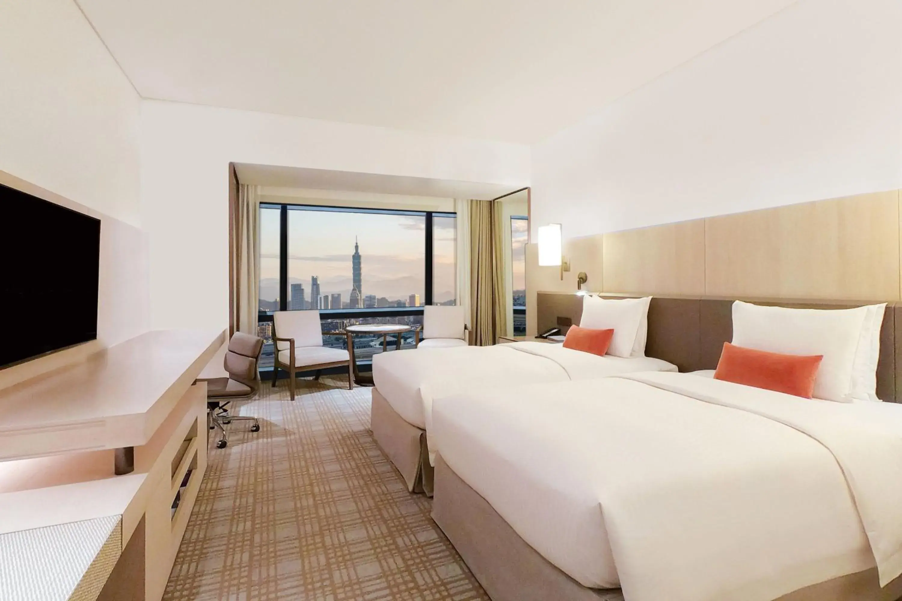 Privilege Twin Room with Lounge Access in Taipei Marriott Hotel Privilege Twin Room with Lounge Access in Taipei Marriott Hotel