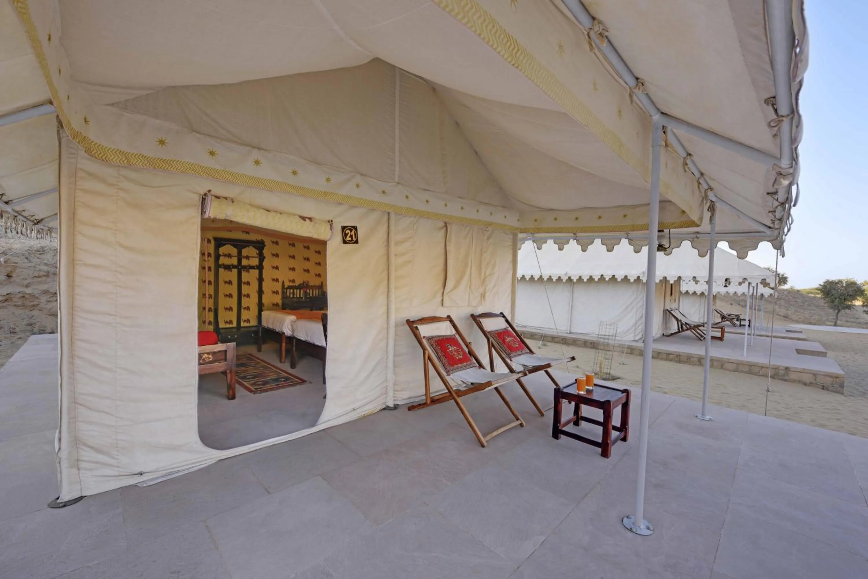 Balcony/Terrace in Hariyali Dhani Camps & Desert Resort With Swimming Pool, Jodhpur