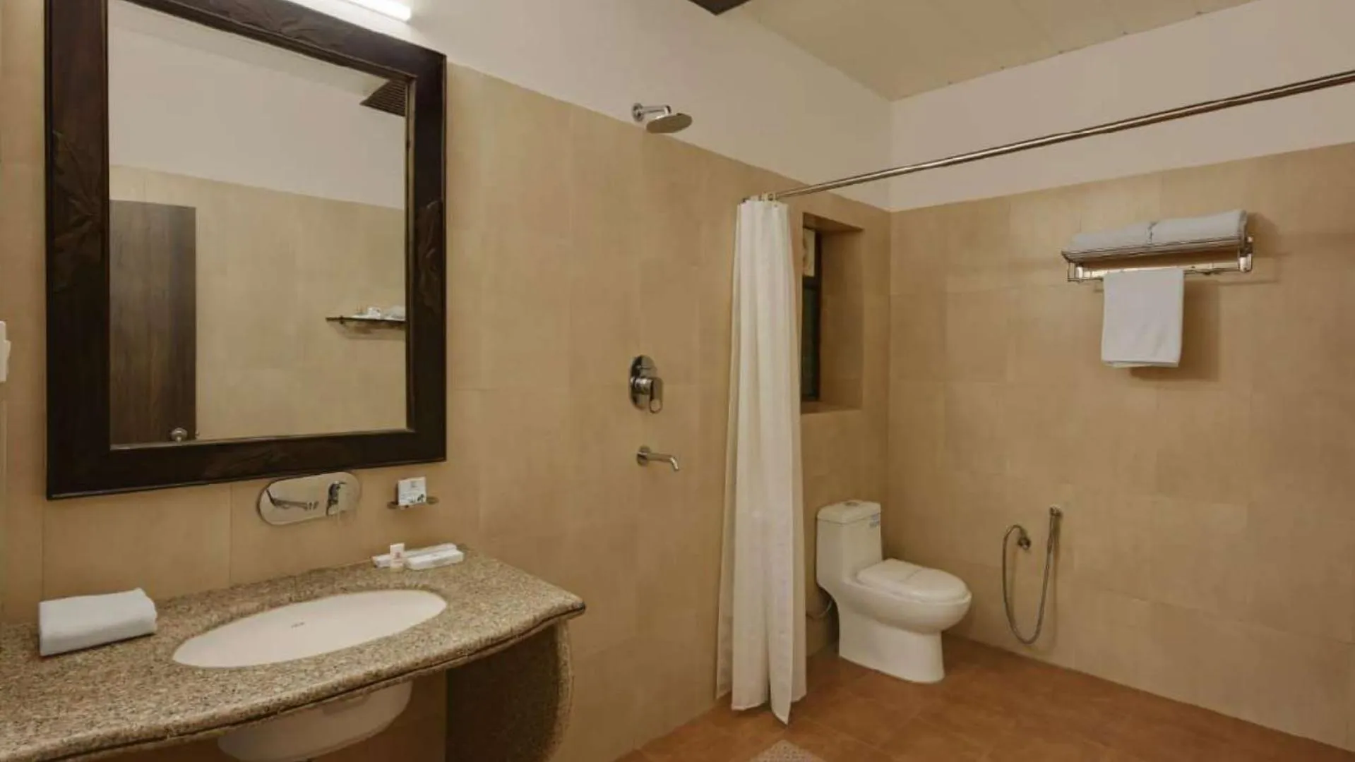 Shower in Hariyali Dhani Camps & Desert Resort With Swimming Pool, Jodhpur