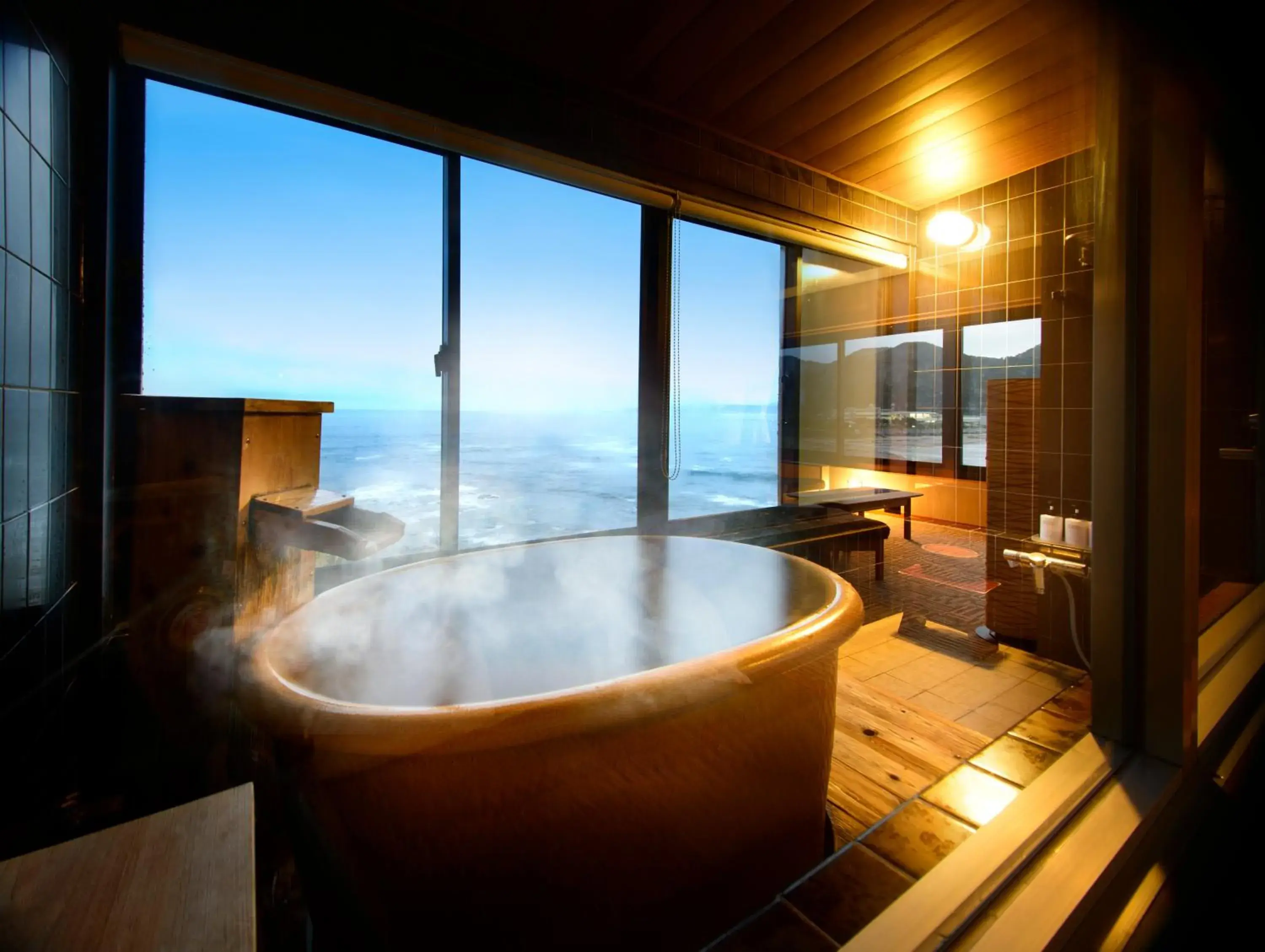 Twin Room with Semi-open-air Bath in Yado Nakaya Twin Room with Semi-open-air Bath in Yado Nakaya