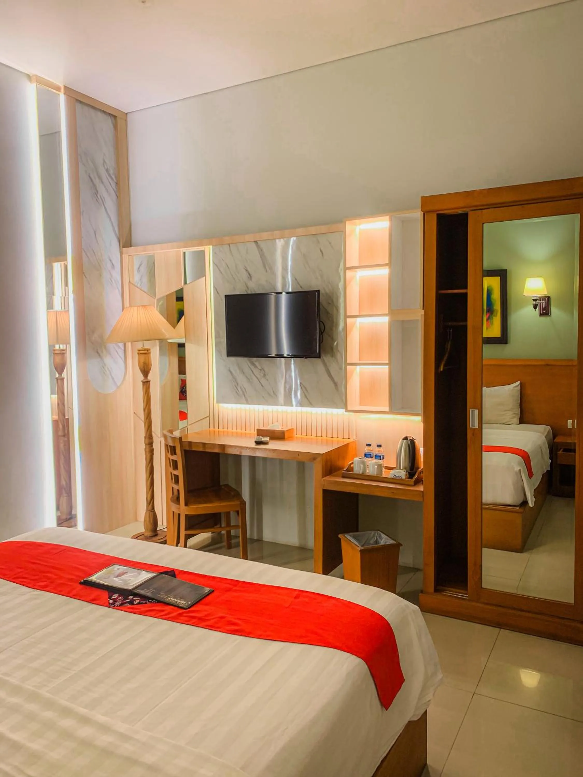 Property building, Bed in Prima SR Hotel & Convention Yogyakarta