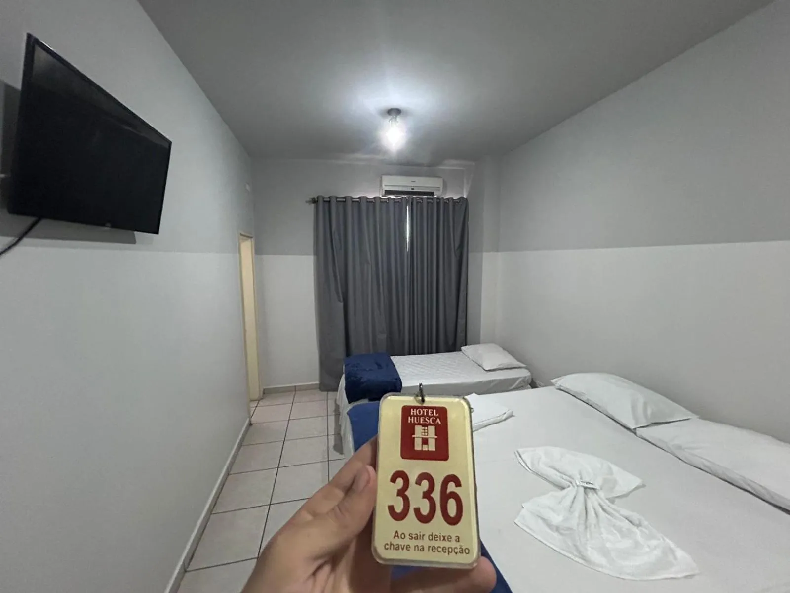 Bed in Hotel Palace Huesca