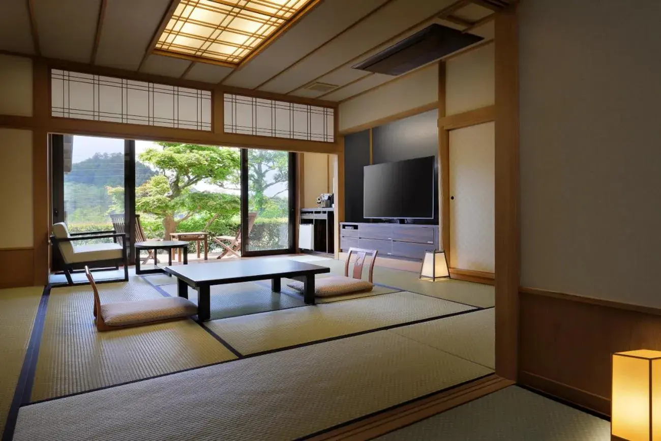 Photo of the whole room, Bed in Ryokusuitei Photo of the whole room, Bed in Ryokusuitei