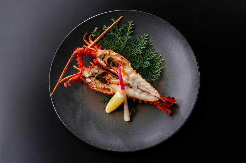 Food close-up in Ryokusuitei