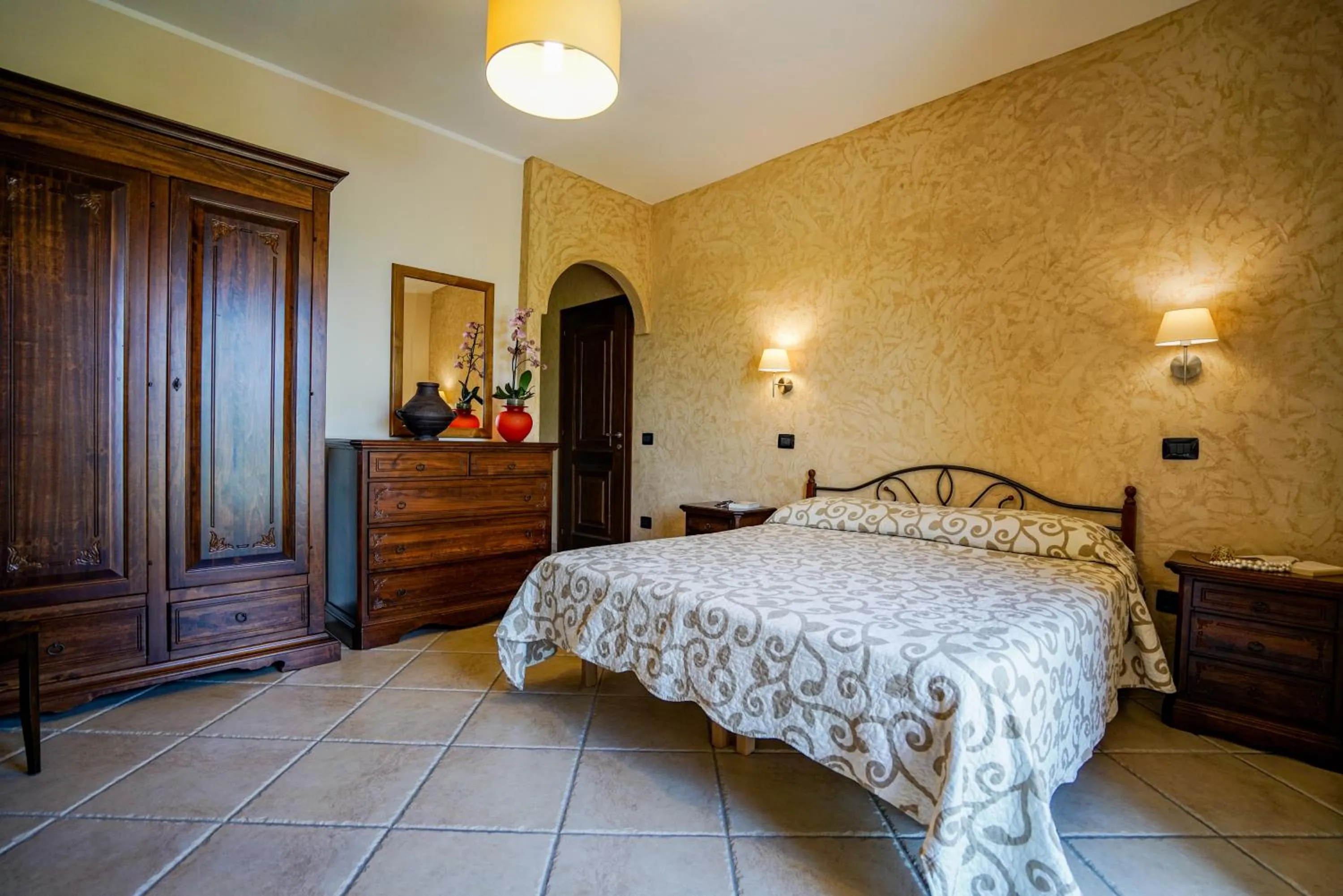 Bed in Villa D'Aquino