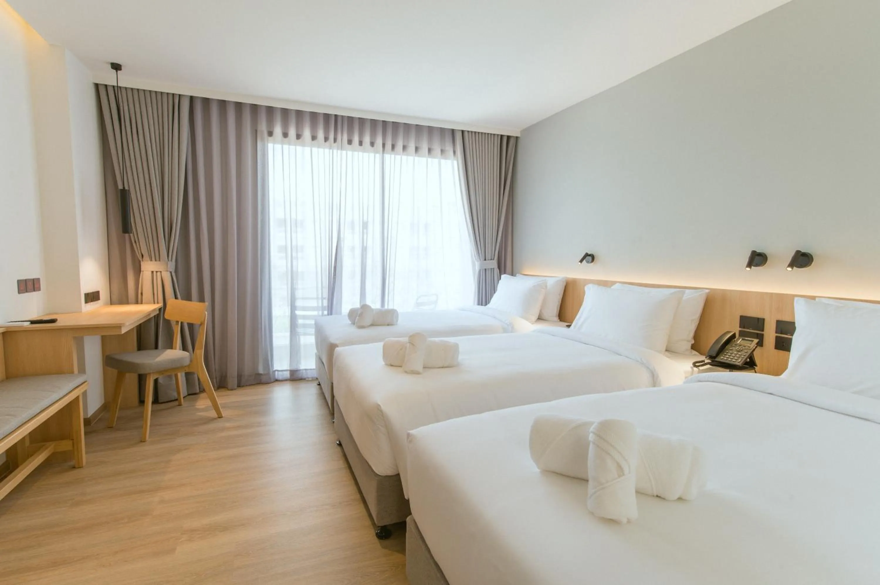 Bed in PAAK Hotel Suvarnabhumi