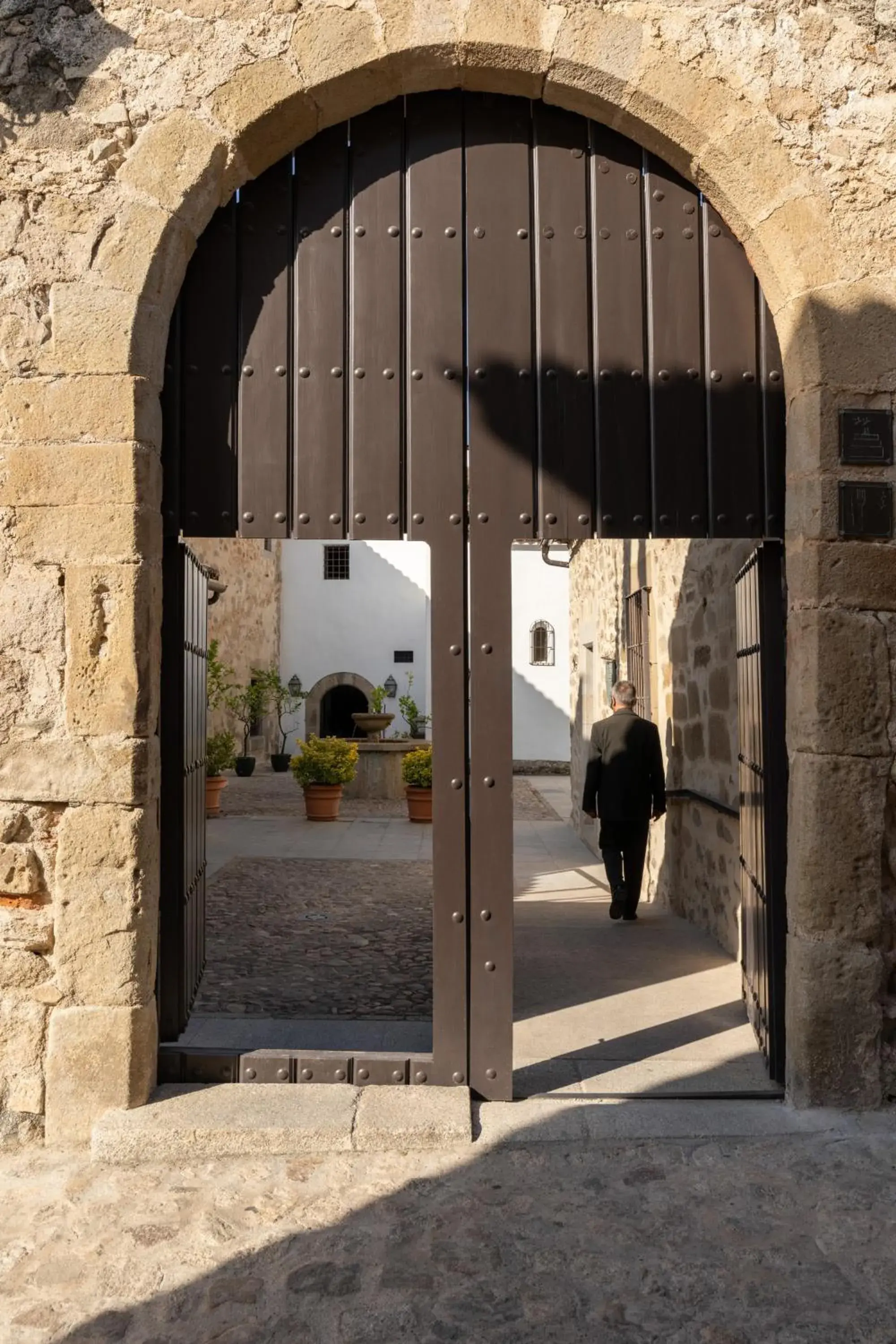 Facade/entrance in Parador de Trujillo Facade/entrance in Parador de Trujillo