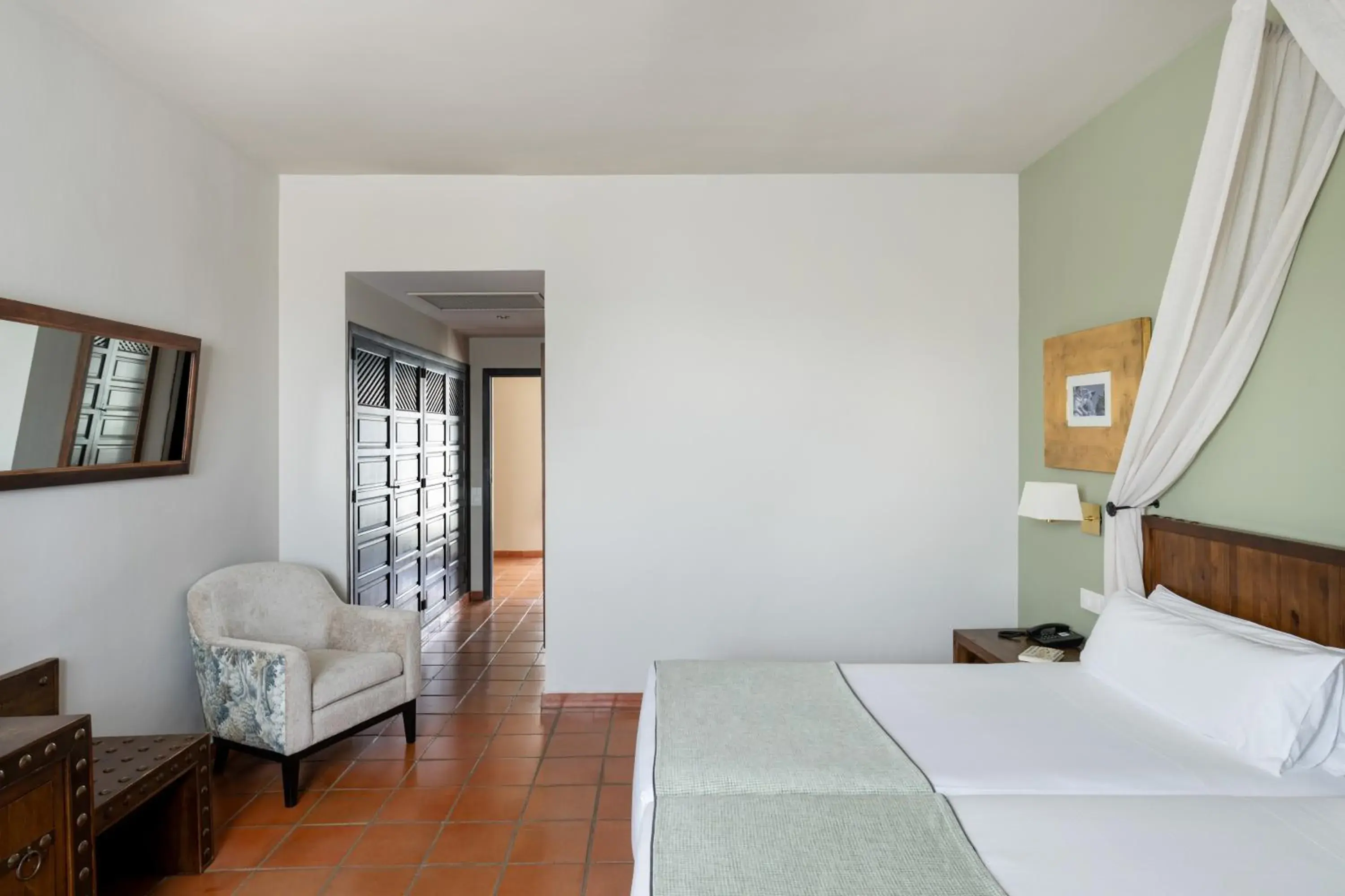 Bedroom, Bed in Parador de Trujillo Bedroom, Bed in Parador de Trujillo