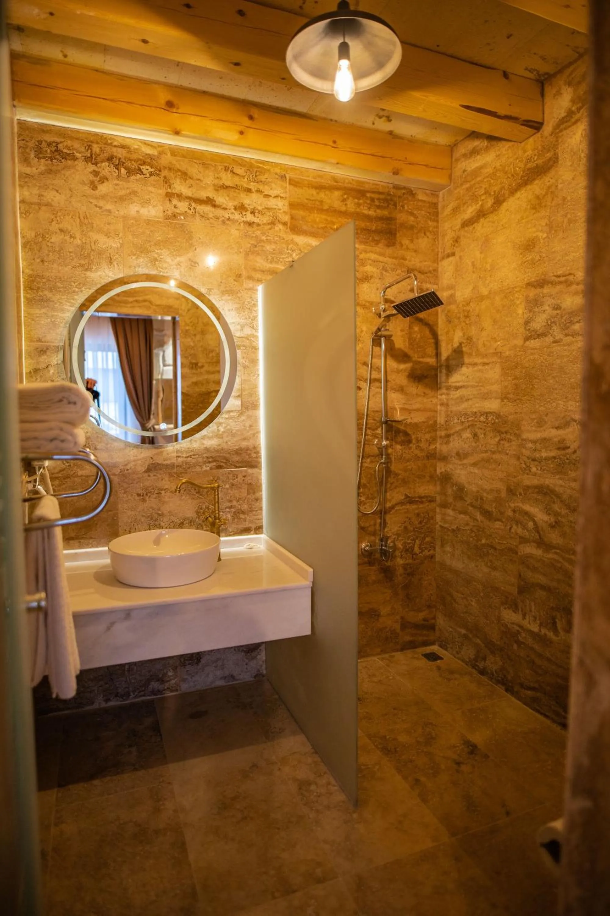 Shower in Senior Stone House