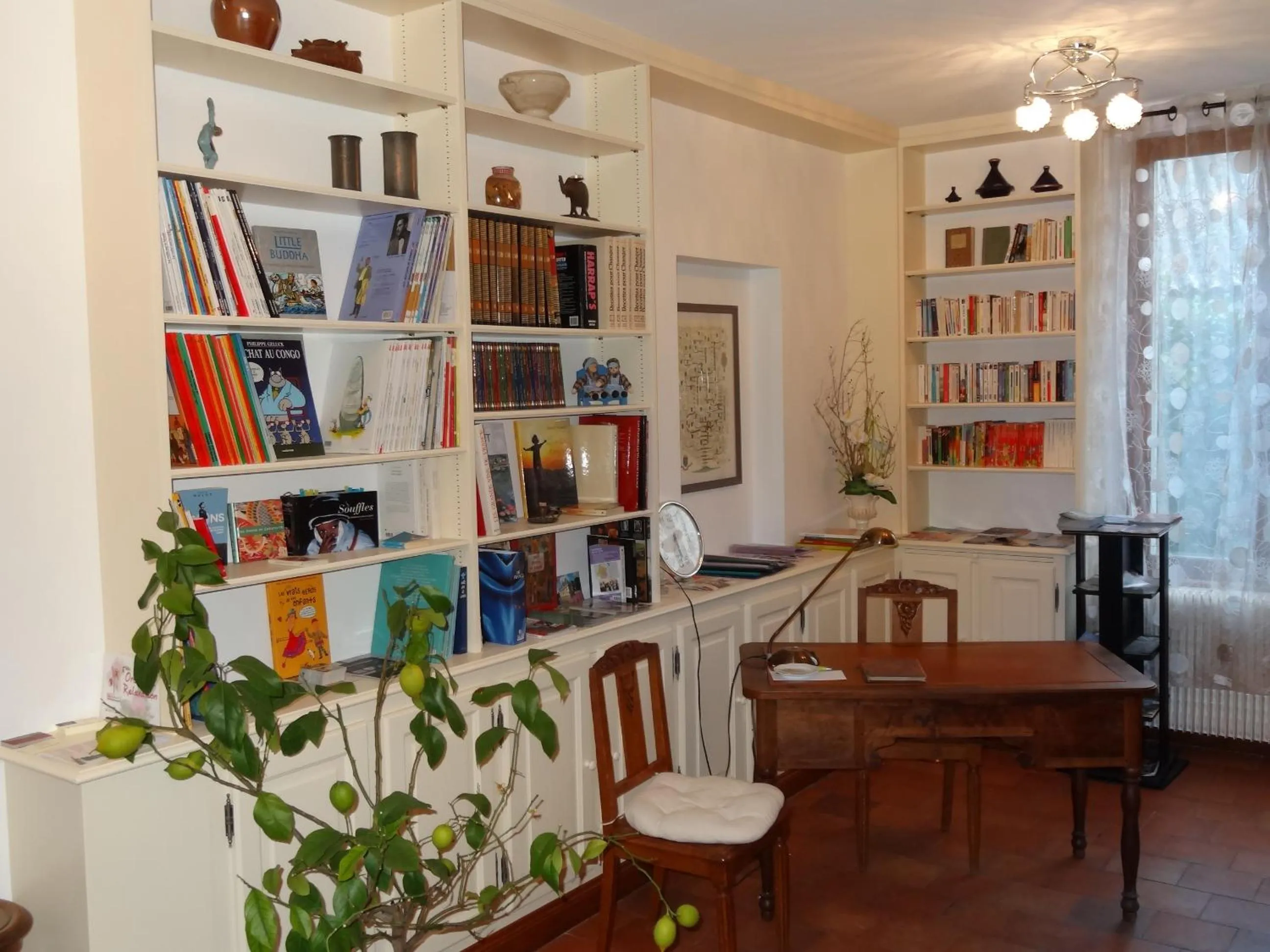 Library in Jardin de Canaan