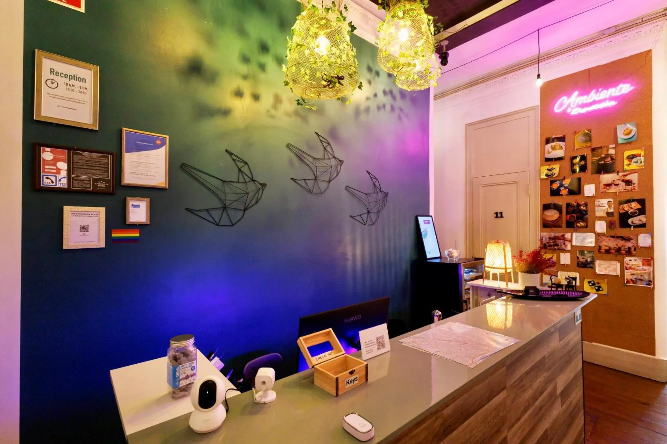 Lobby or reception in Ambiente Hostel